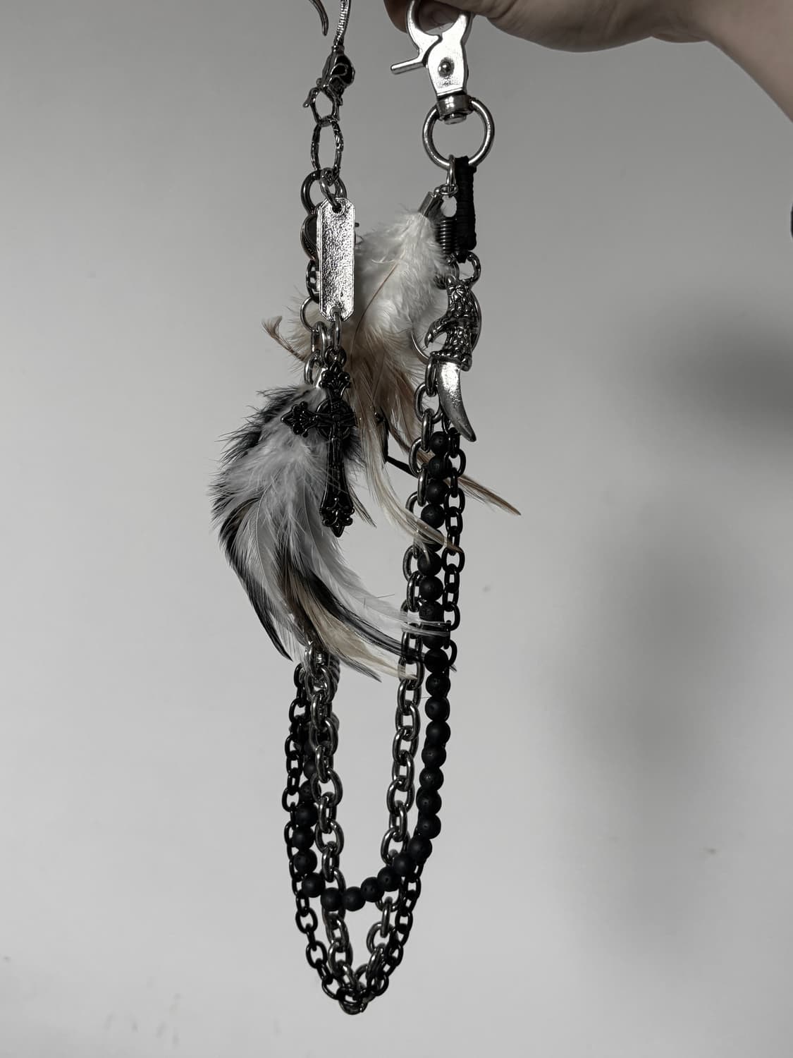 Gothic v-kei punk heavy metalic chain 상품이미지2