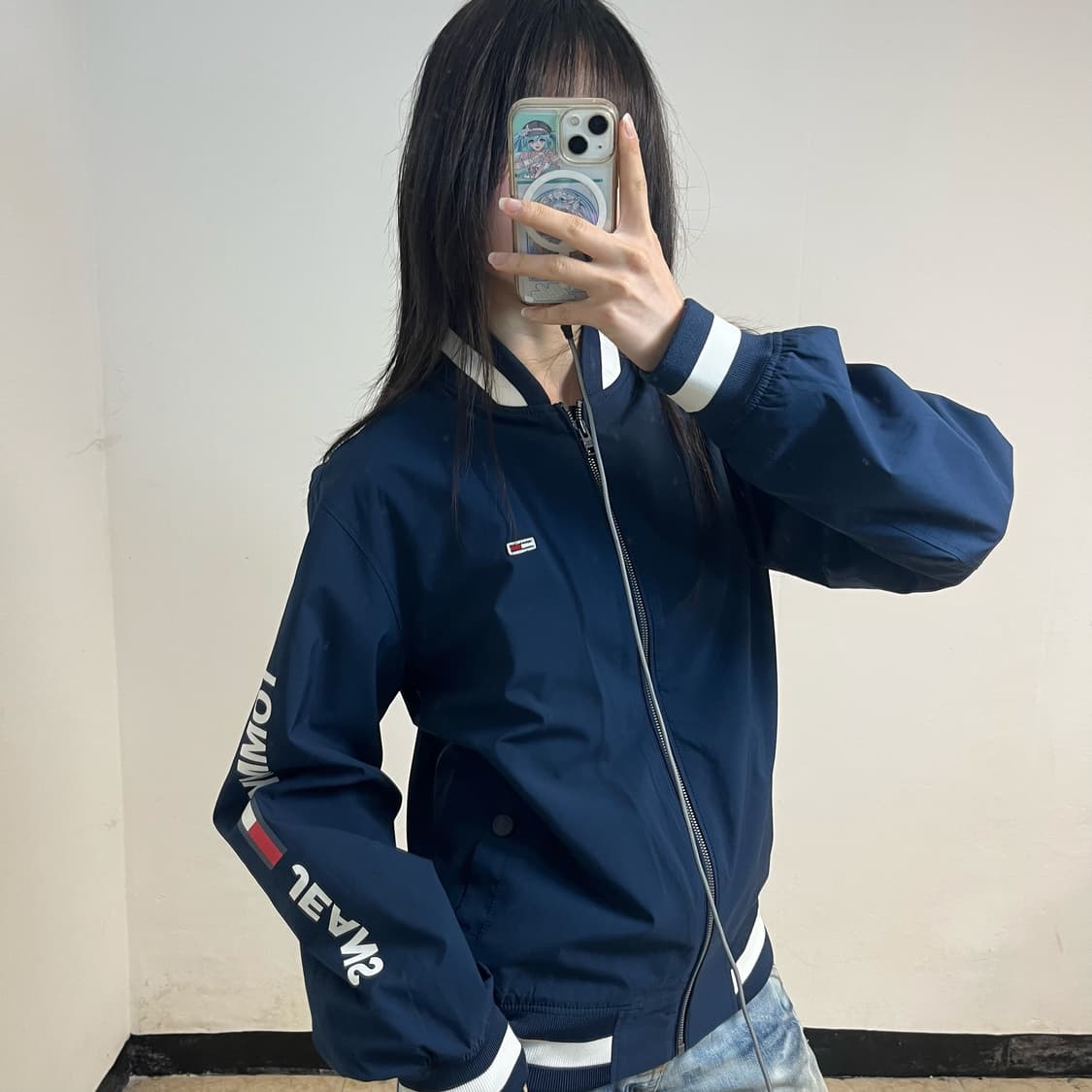 Tommy Hilfiger navy windbreaker blouson 상품이미지2