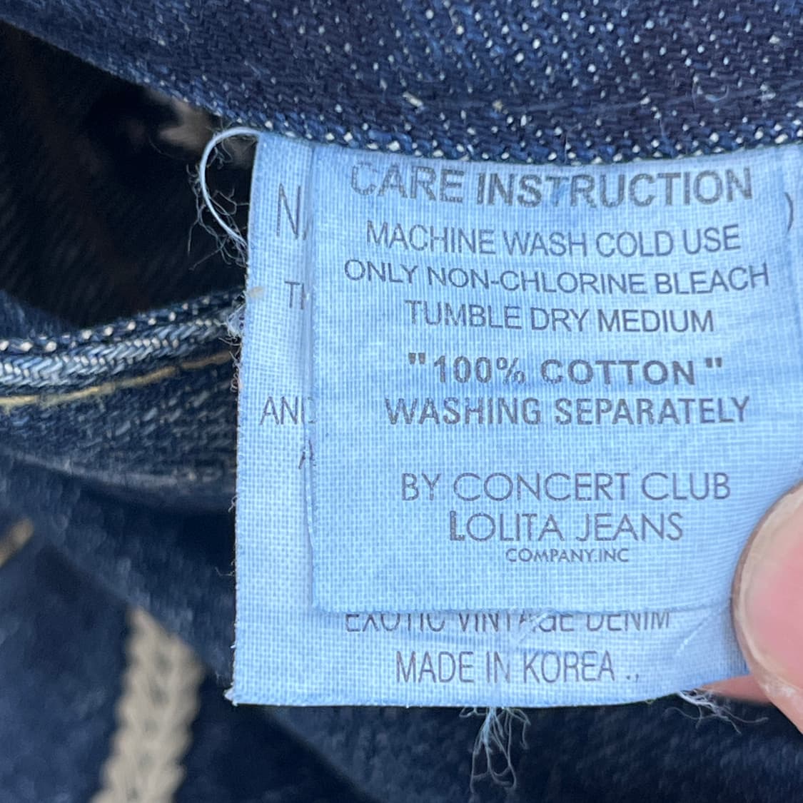 로리타진 스터드 세미 부츠컷 데님 팬츠 31 상품이미지8