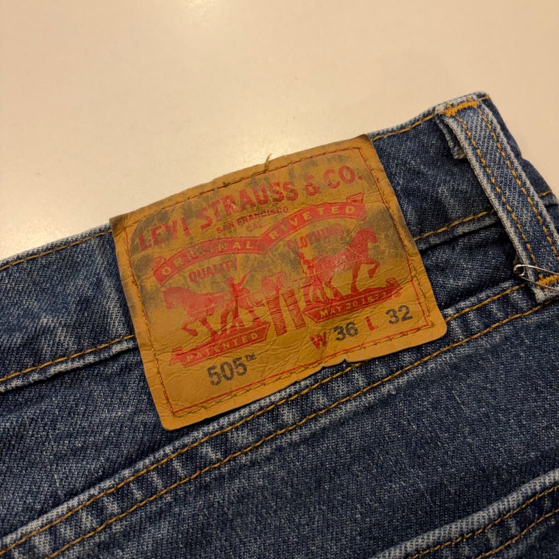 [36x32] 리바이스 505 데님 팬츠 청바지 C577 상품이미지4