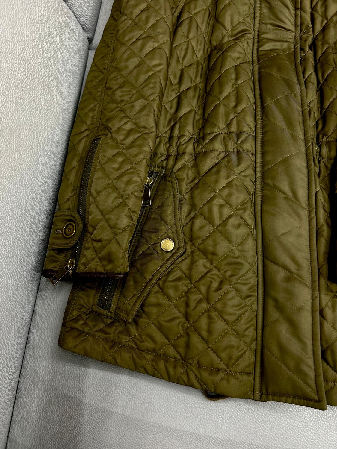 버버리 천연퍼 후드 퀼팅 자켓(XS/44~55) 상품이미지5