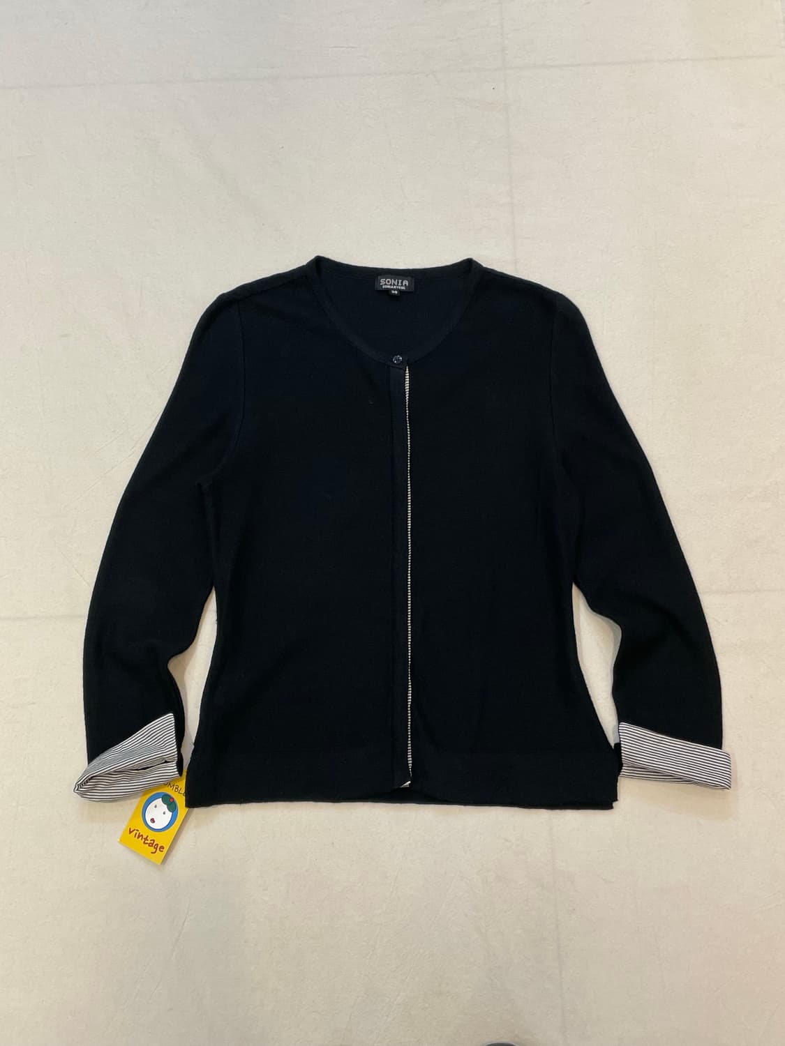 소니아리키엘 블랙 디테일가디건 상품이미지1