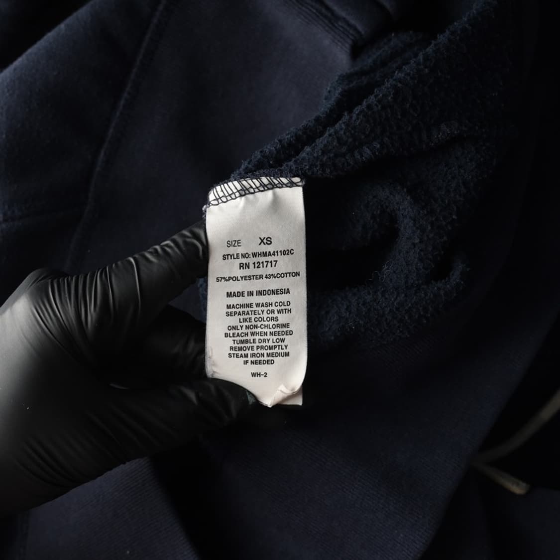 후아유 캘리포니아 빈티지 네이비 후드집업 XS 상품이미지6