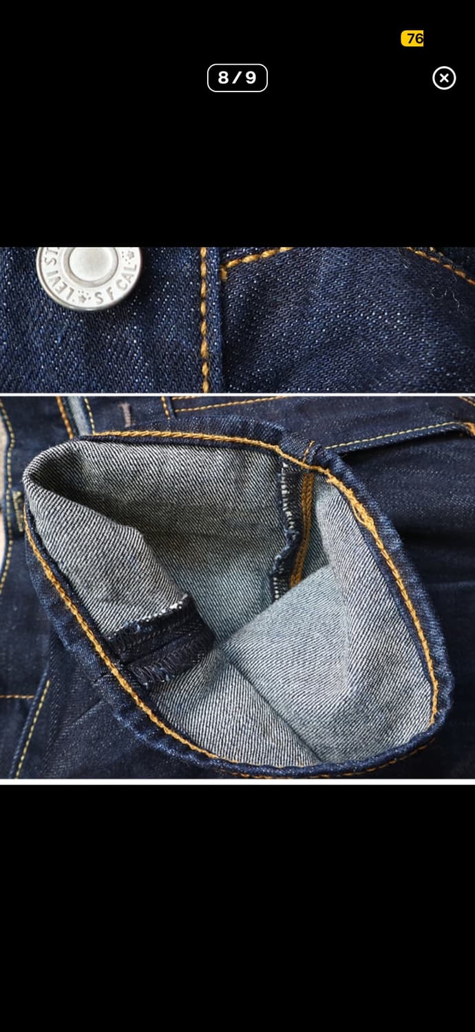 levis 리바이스 503 진청 인디고 루즈 스트레이트 핏 데님 상품이미지7