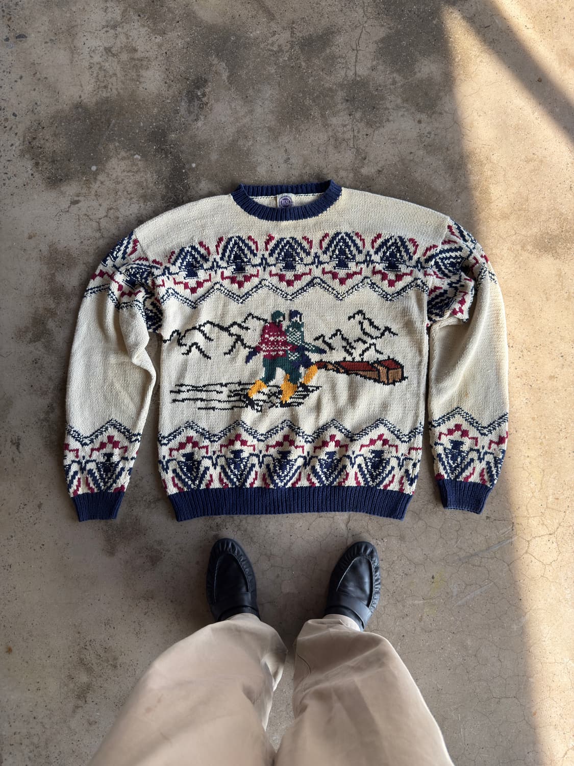 80-90s 스키 니트 ski & mountain 상품이미지1