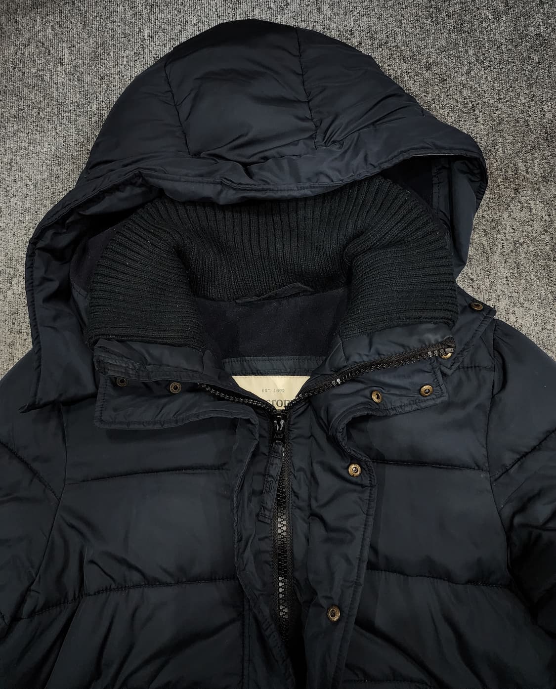 아베크롬비 앤 피치 하이넥 푸퍼 후드 패딩 점퍼 L 상품이미지4