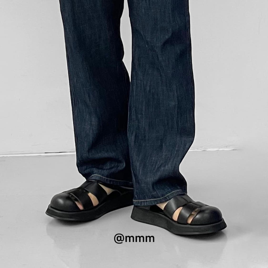 미니멀 레더 샌들 슬리퍼 상품이미지9