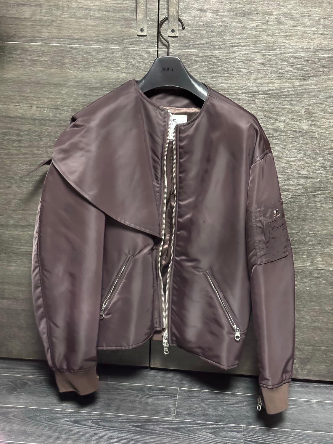 꾸레쥬 보우칼라 봄버재킷 상품이미지6