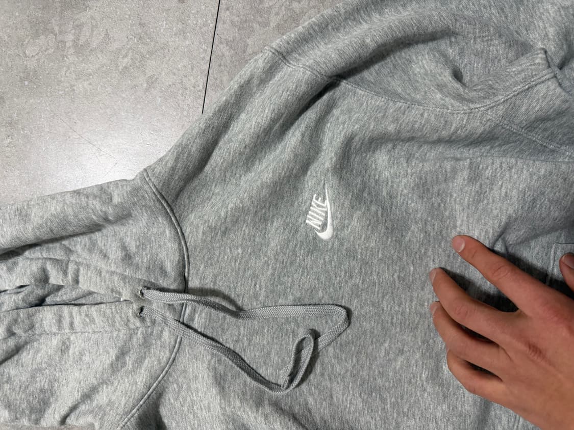 나이키 그레이컬러 빈티지  스우시 스웻후디셔츠 100size   상품이미지2