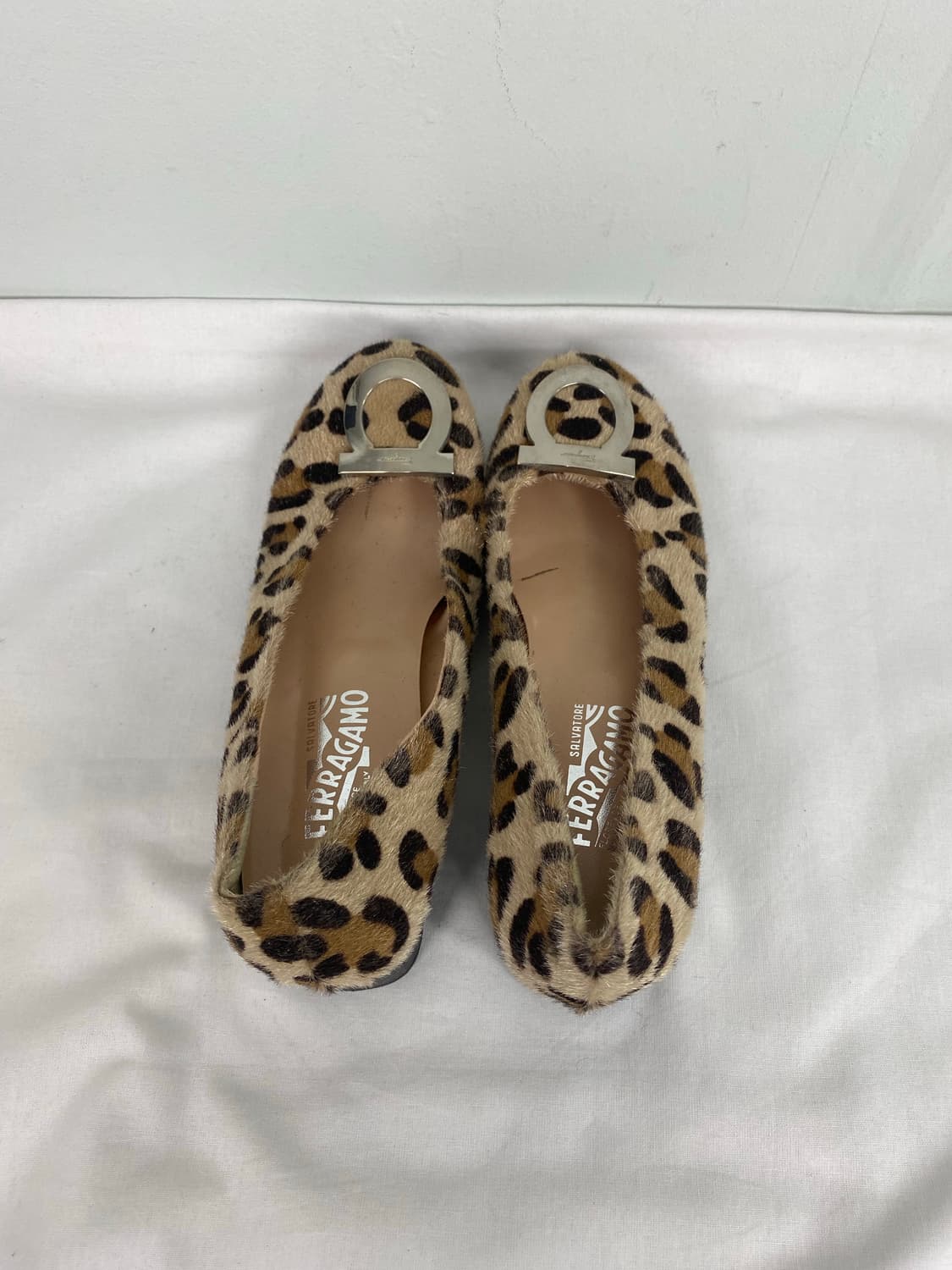 살바토레 페라가모 레오파드 간치니 플랫 구두 37.5 상품이미지4
