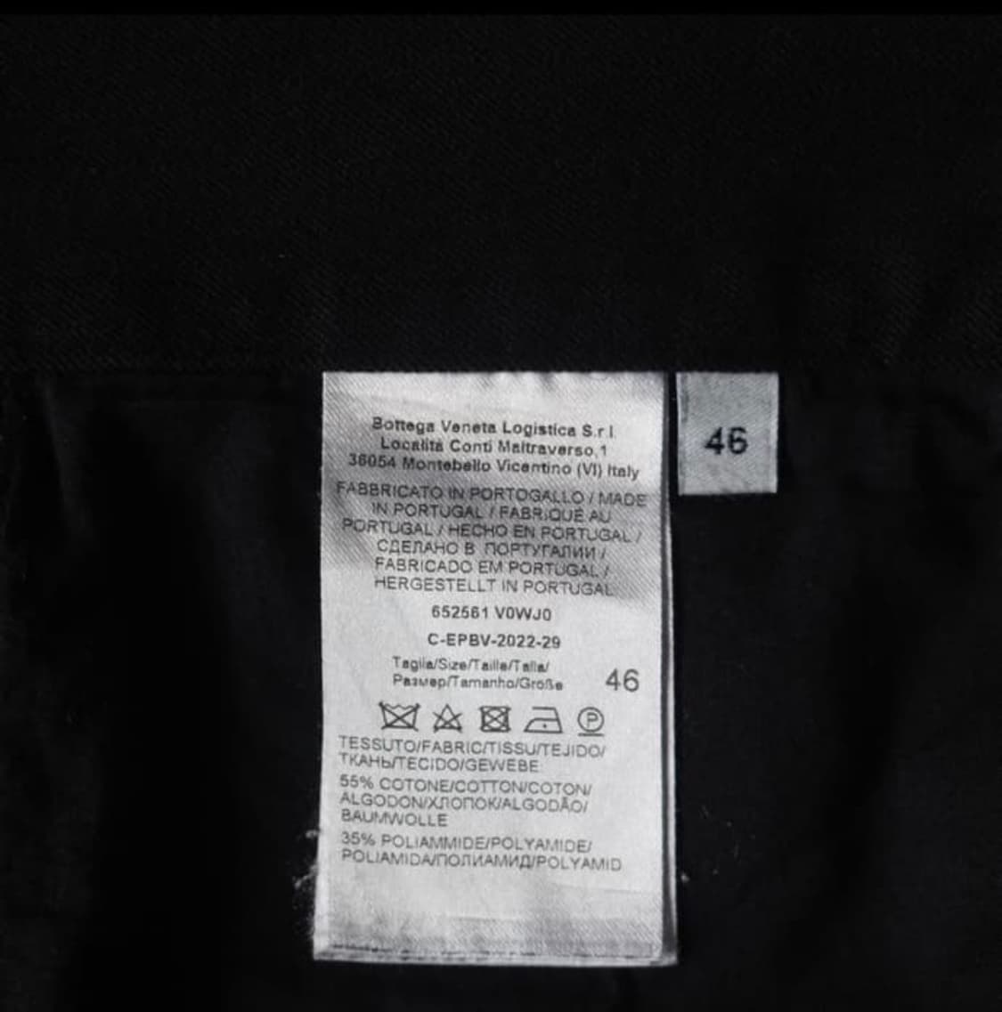 보테가 베네타 유니폼 몰스킨 팬츠 상품이미지8