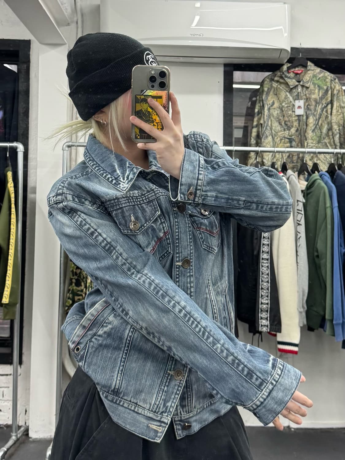 VTG 워시드 데님자켓 상품이미지4