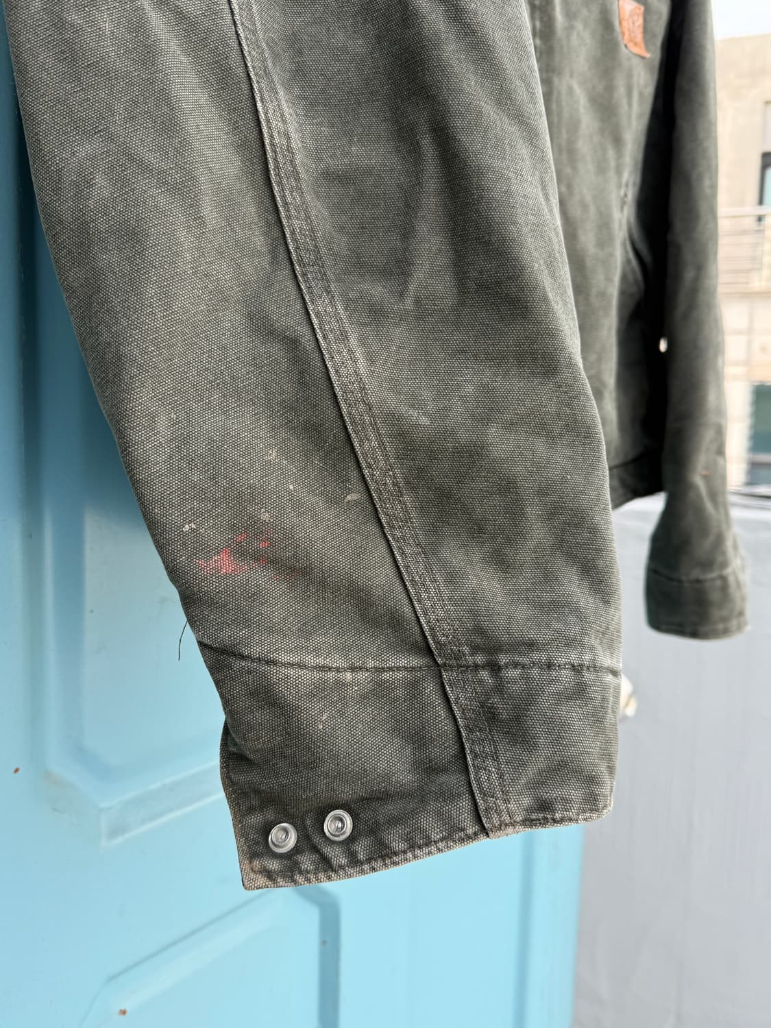 (2XL) 빈티지 칼하트 디트로이트 J97 MOS 모스그린 상품이미지4