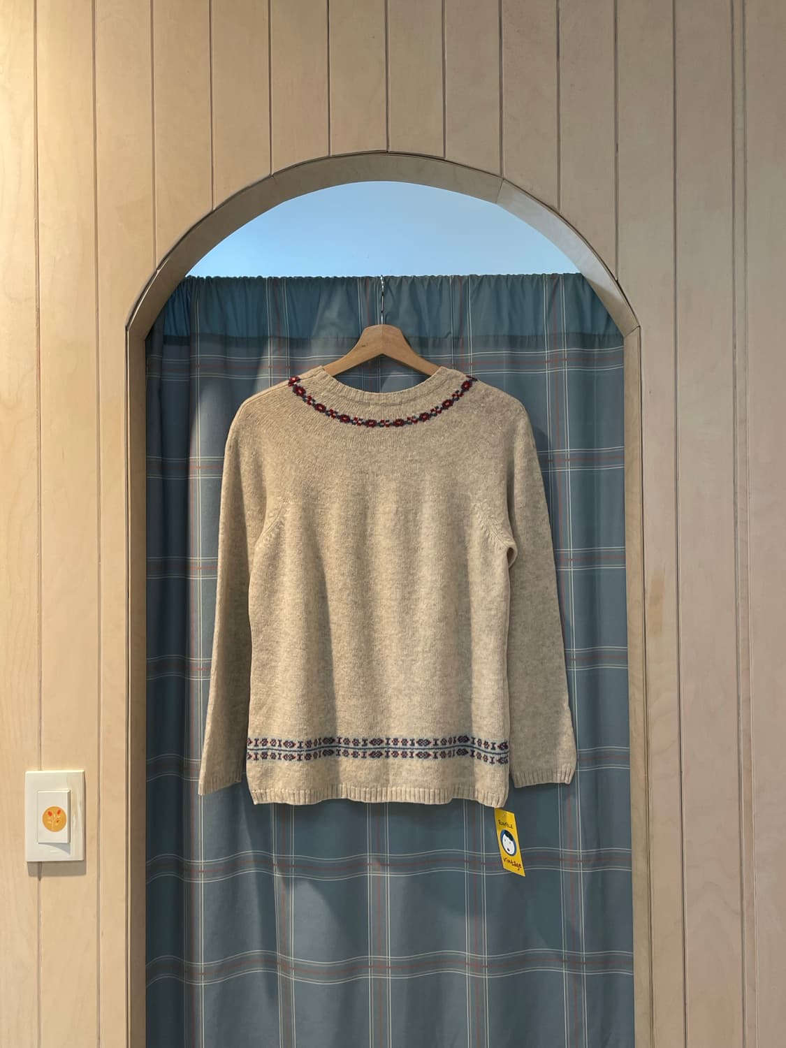 일본빈티지 골든베어 페어아일니트 상품이미지4