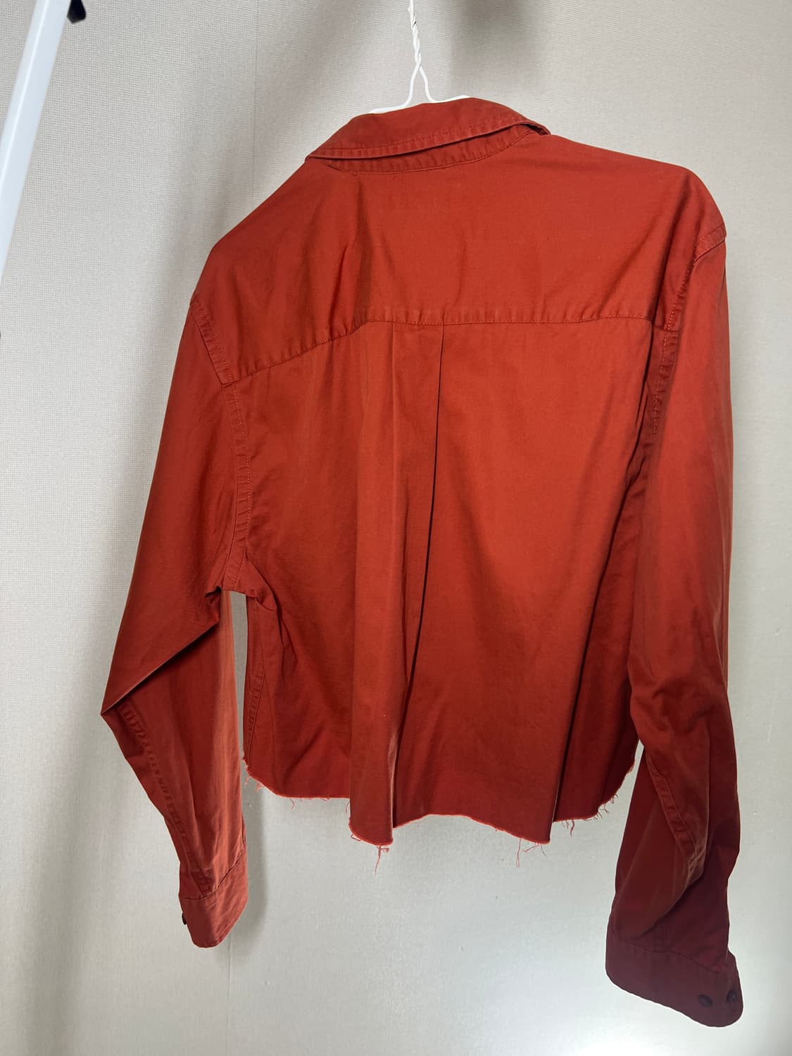 폴로 랄프로렌 크롭 커스텀 셔츠 / 브릭 레드 / L 상품이미지3