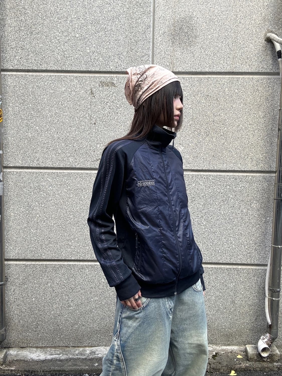 90s 올드스쿨 ADIDAS 믹스드 트랙 자켓 상품이미지3