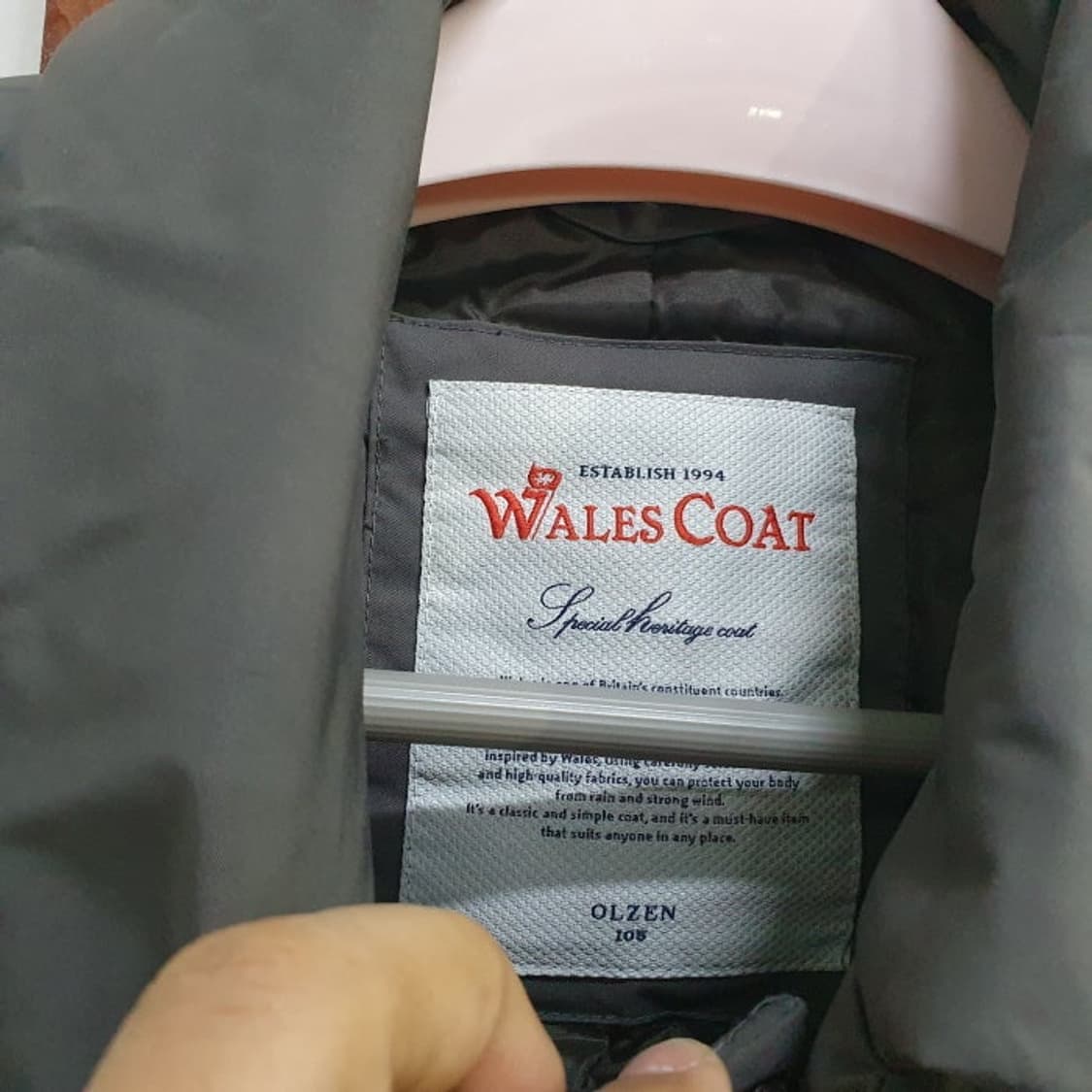 올젠 WALES COAT 덕다운 패딩 코트(105) 상품이미지9