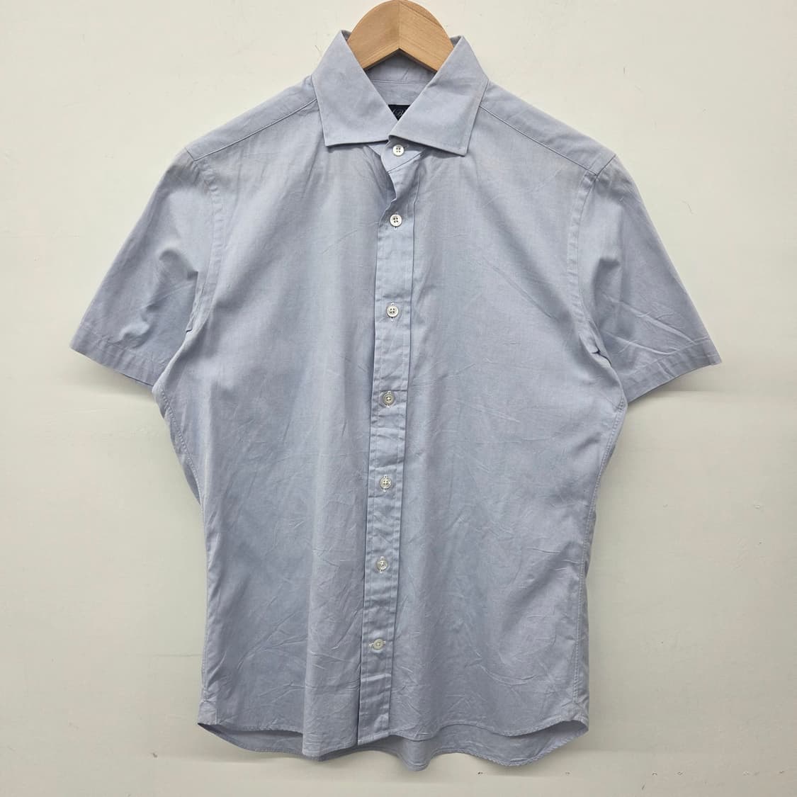 빔즈 반팔 셔츠 하늘색 남방 남m 상품이미지2