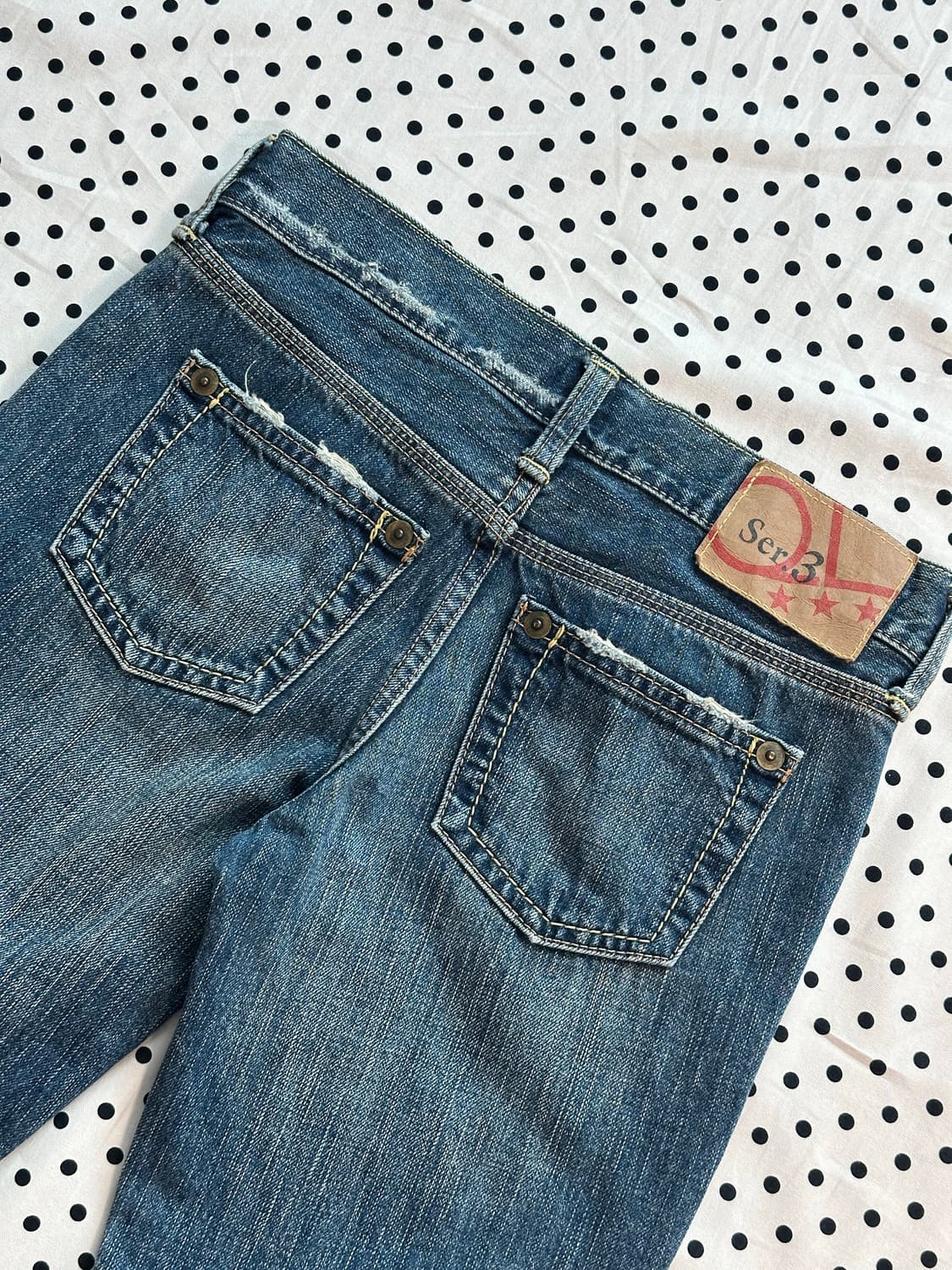 일본빈티지 부츠컷 데님팬츠 y2k 갸루 펑크 상품이미지5