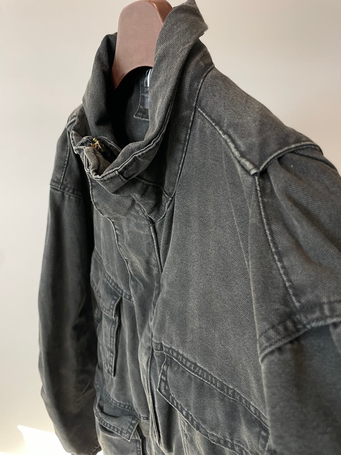 (M) Zara 자라 그런지 락시크 빈티지워싱 야상 자켓 상품이미지9