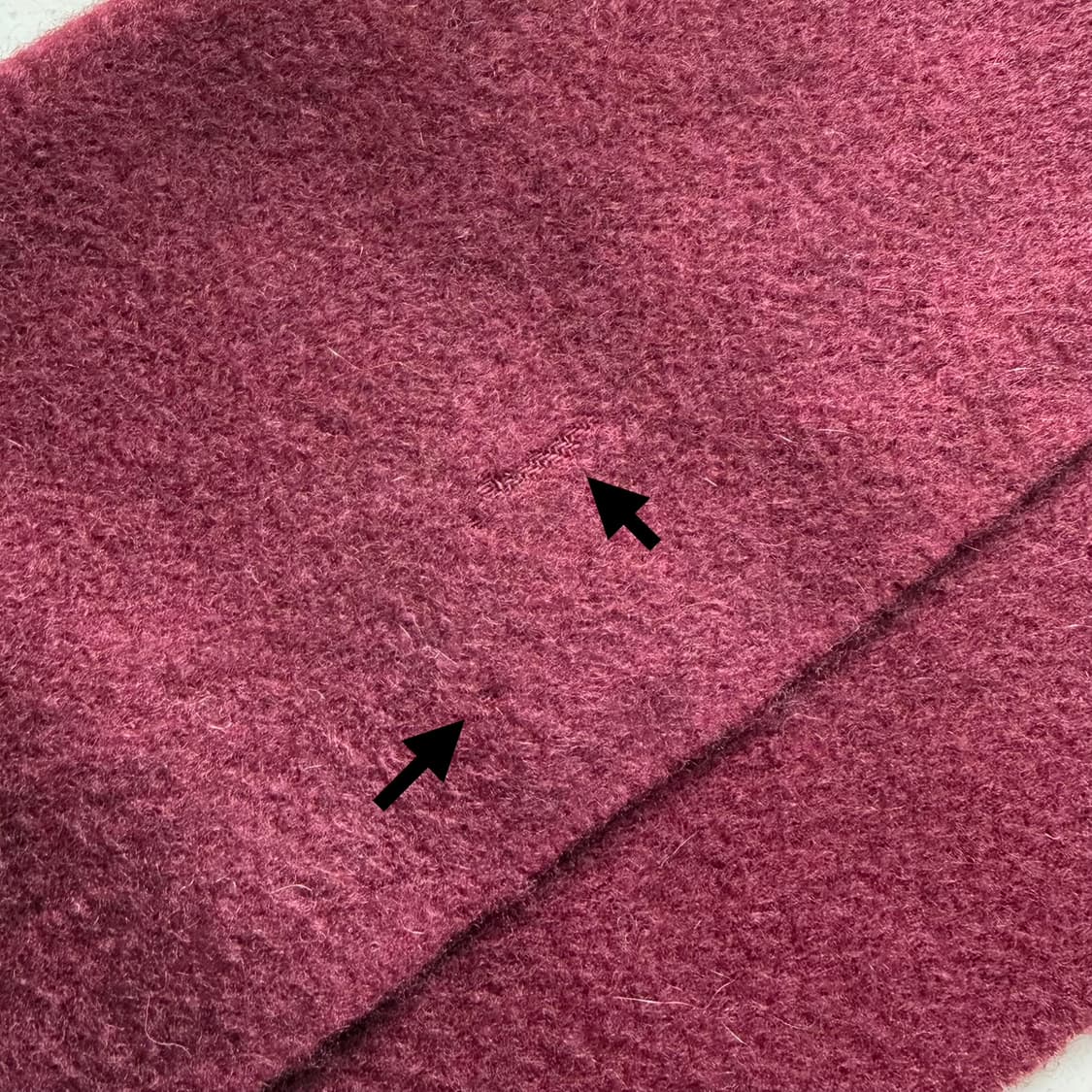 [캐시미어 100%/컨디션 중] 버버리 버건디 목도리 머플러 숄 상품이미지4