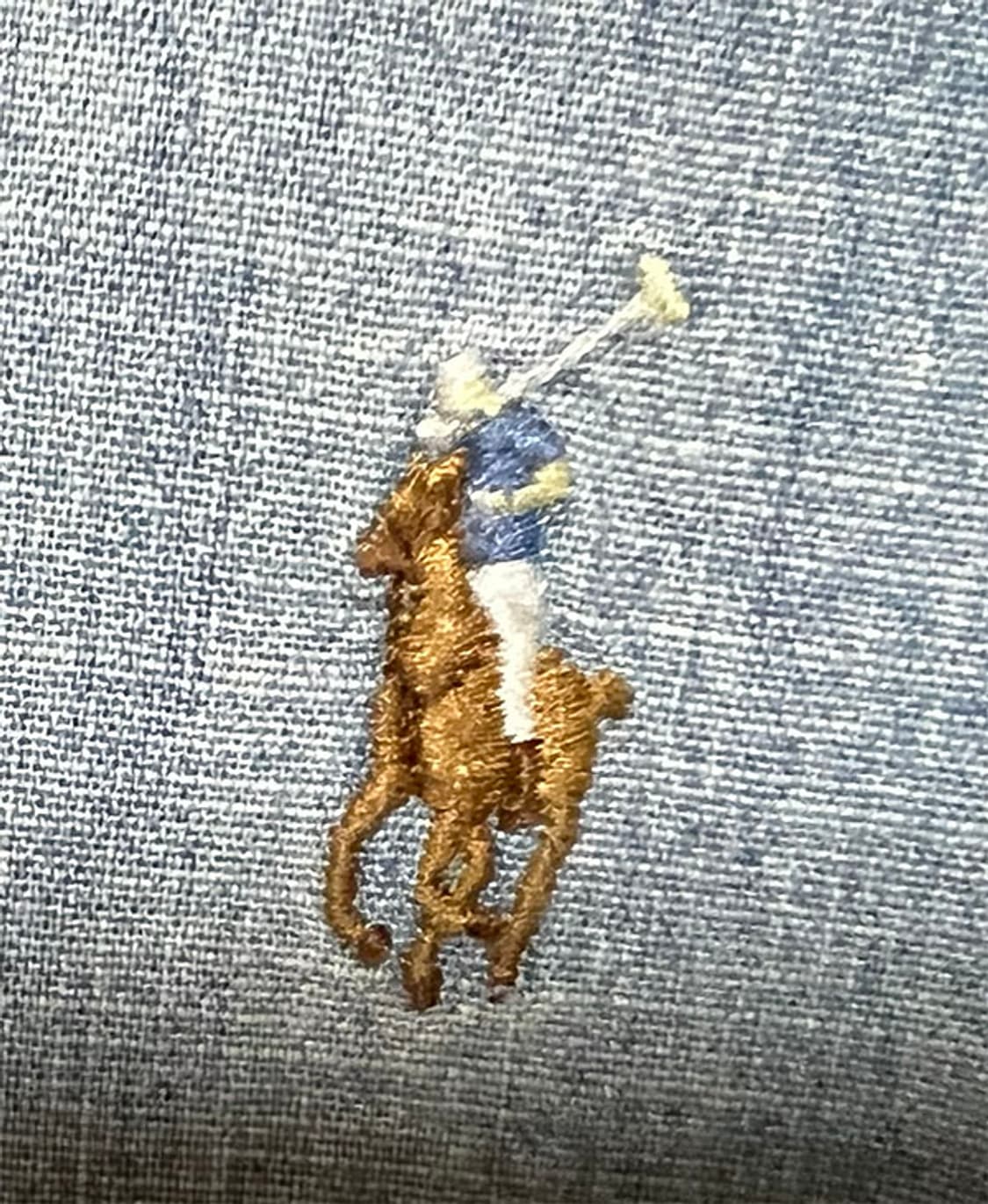  POLO 폴로 남자 샴브레이셔츠 데님 춘추 슬림핏 M 95 상품이미지4