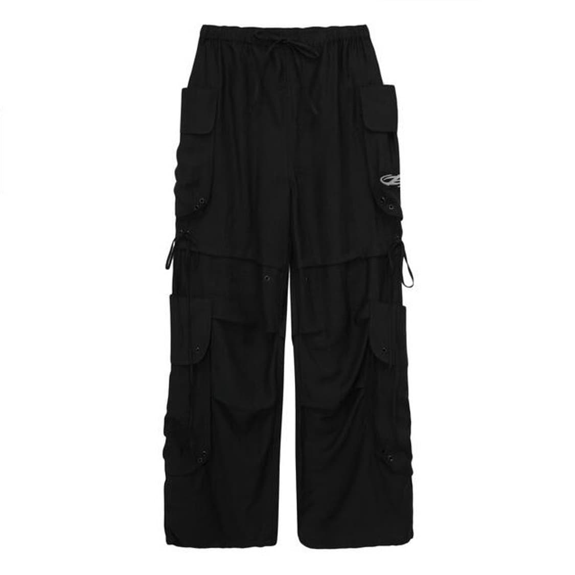 허그유어스킨 린넨 카고 팬츠 블랙 상품이미지1