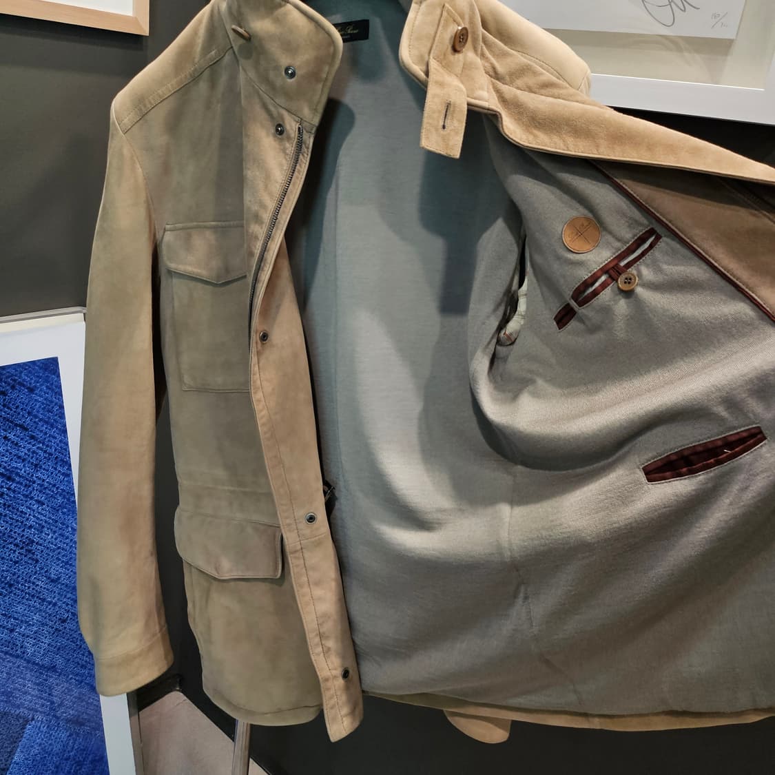 로로피아나 뉴 트레블러 포켓 스웨이드 필드 신상 자켓 상품이미지4