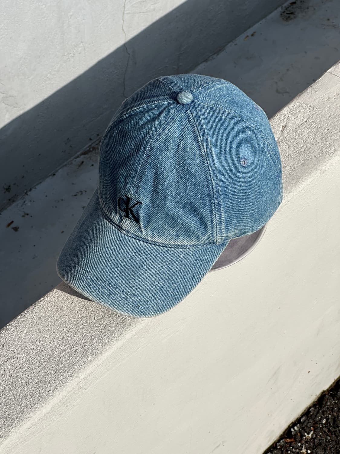 [M-L] 캘빈클라인 로고 데님 볼캡 모자 상품이미지2
