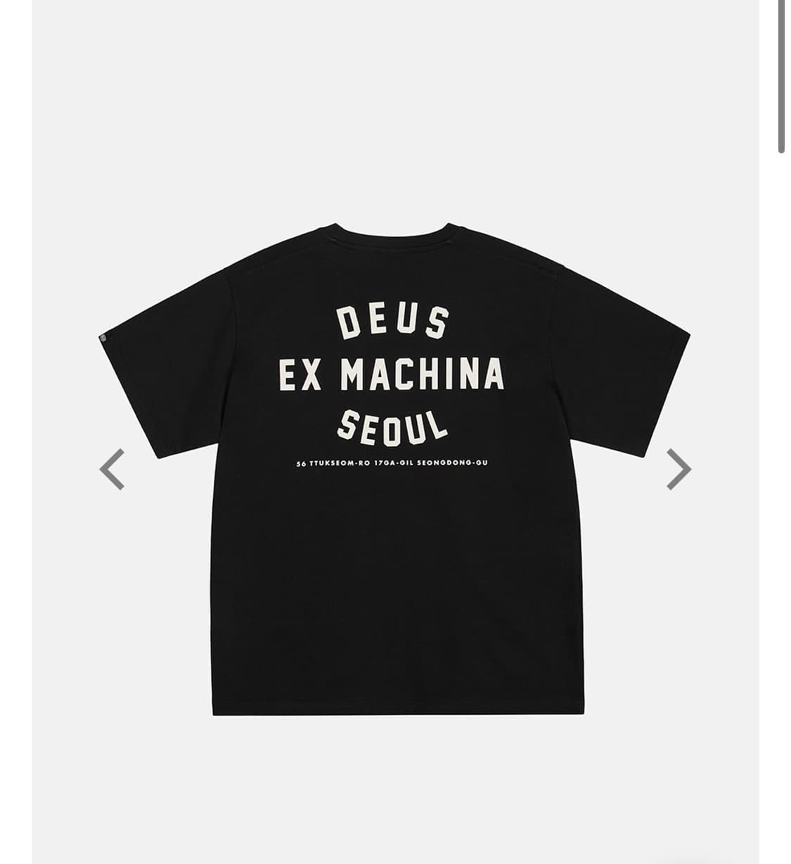 데우스 서울 반팔 블랙 XXL 상품이미지1