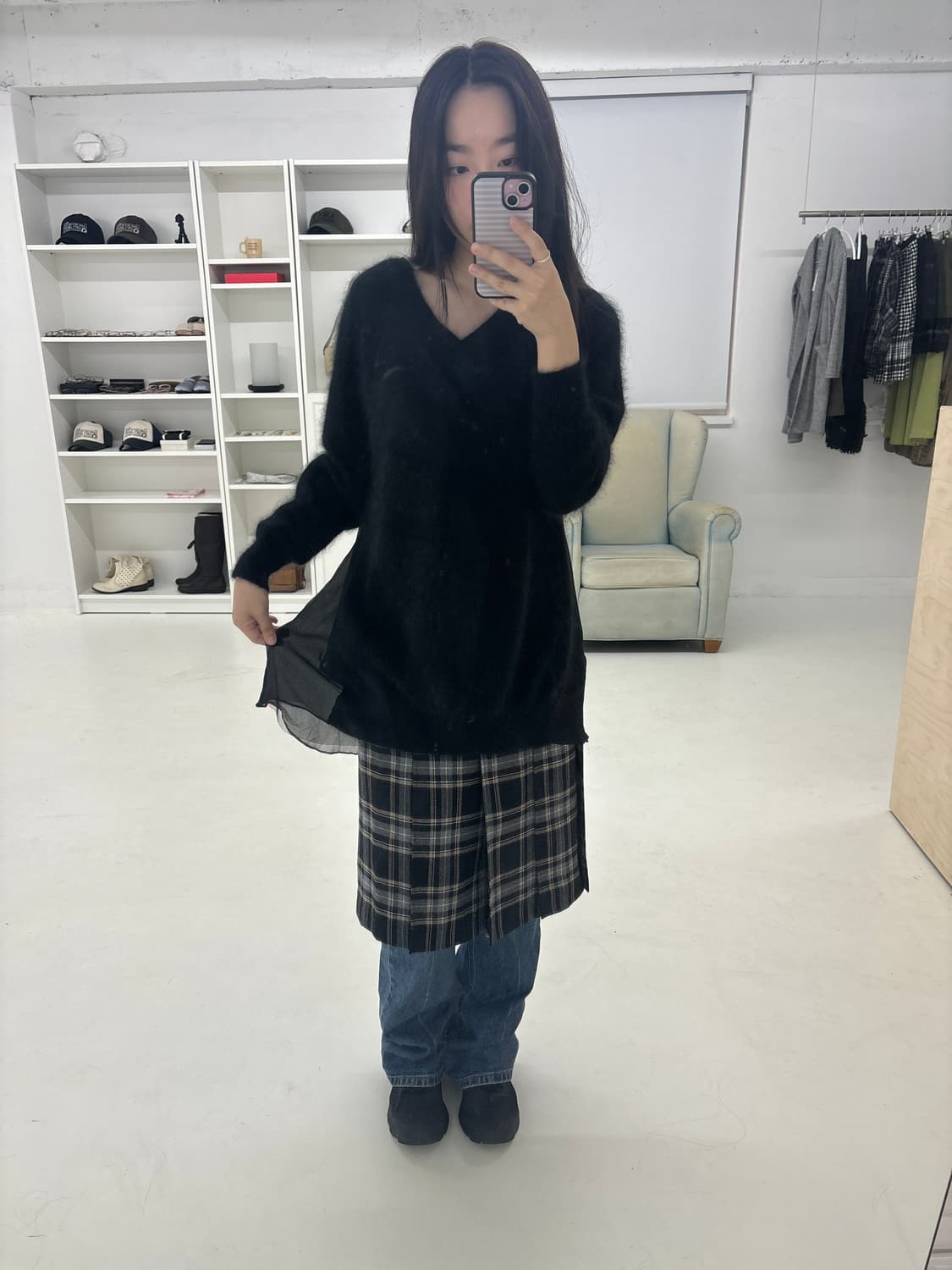 Sacai luck wool dress knit 상품이미지6