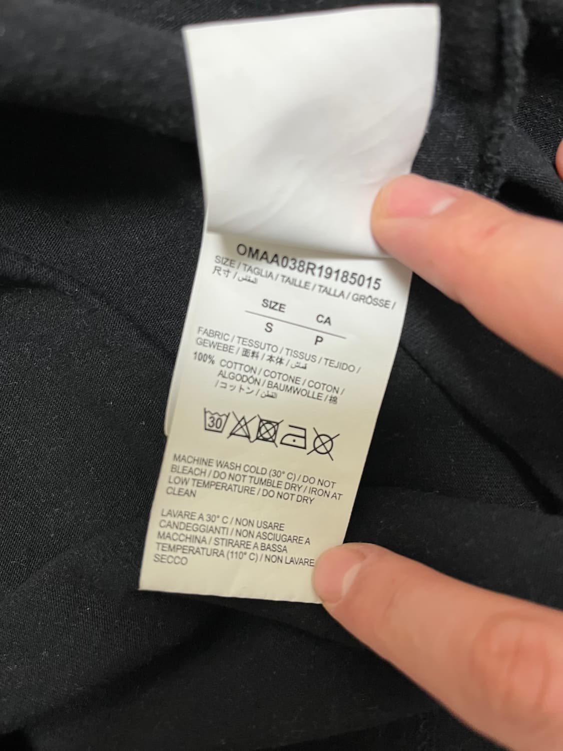 오프화이트 / 반팔 / 블랙 / S 상품이미지5