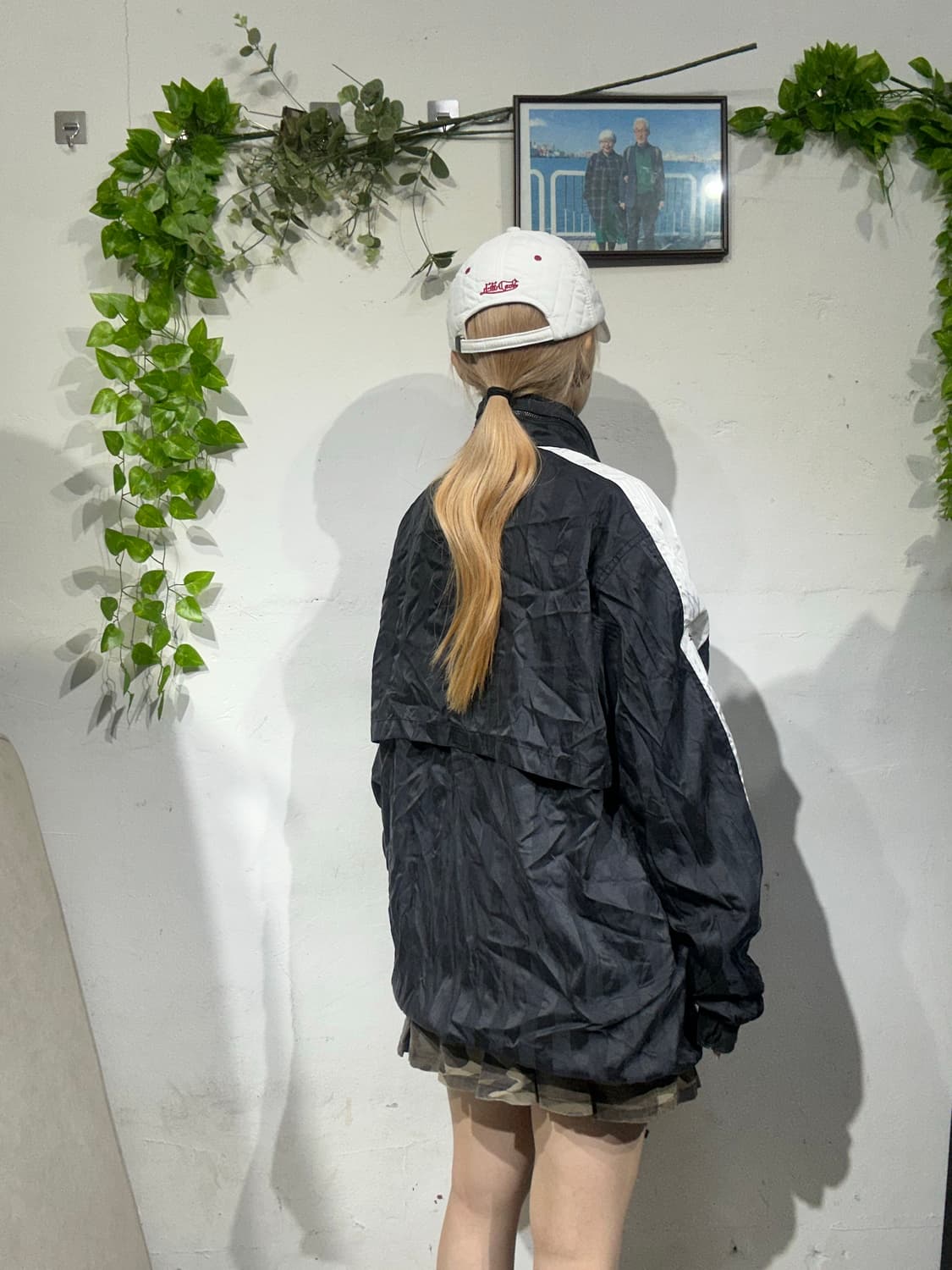푸마 블랙 화이트 사이드 라인 올드스쿨 트랙탑 져지 L 상품이미지3
