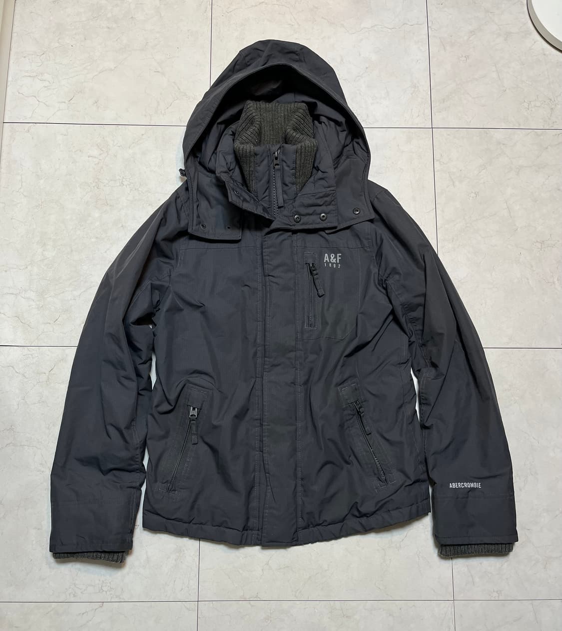 아베크롬비 앤 피치 빅 후드 자켓 그레이 상품이미지2