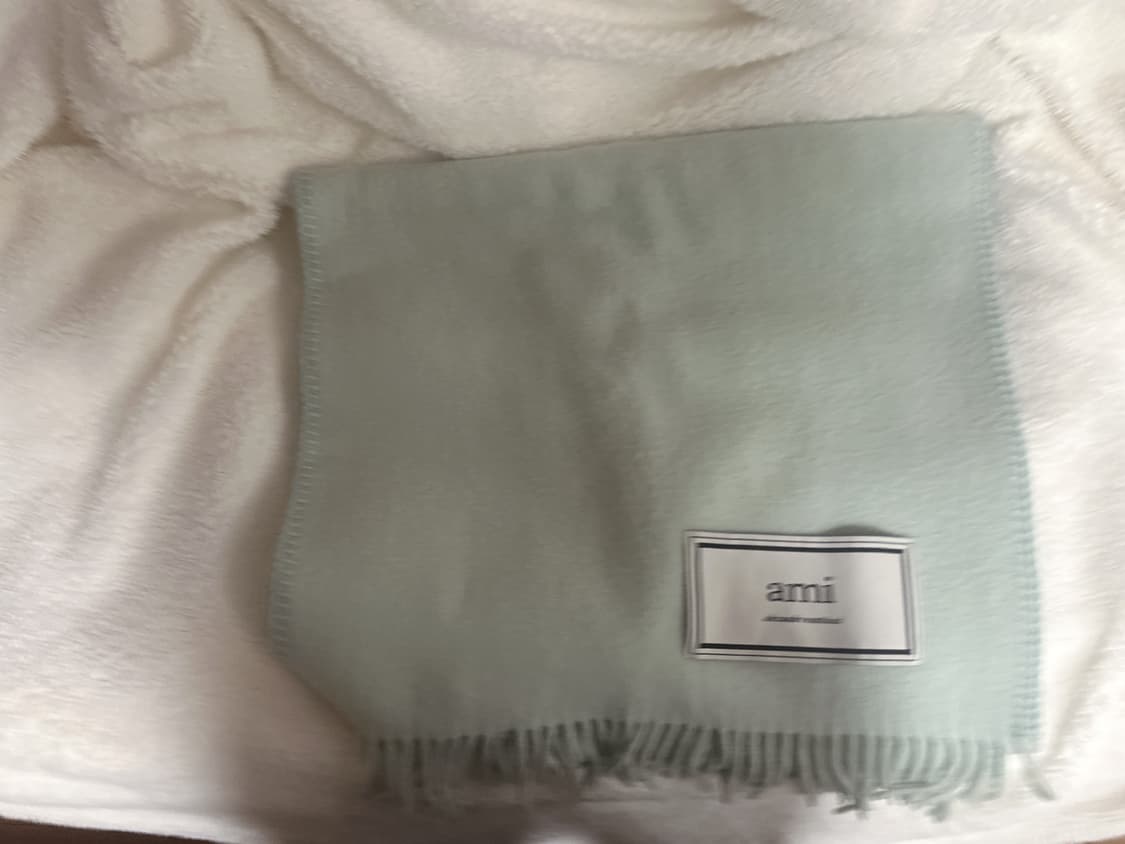 아미 ami 민트색 울 머플러 상품이미지4