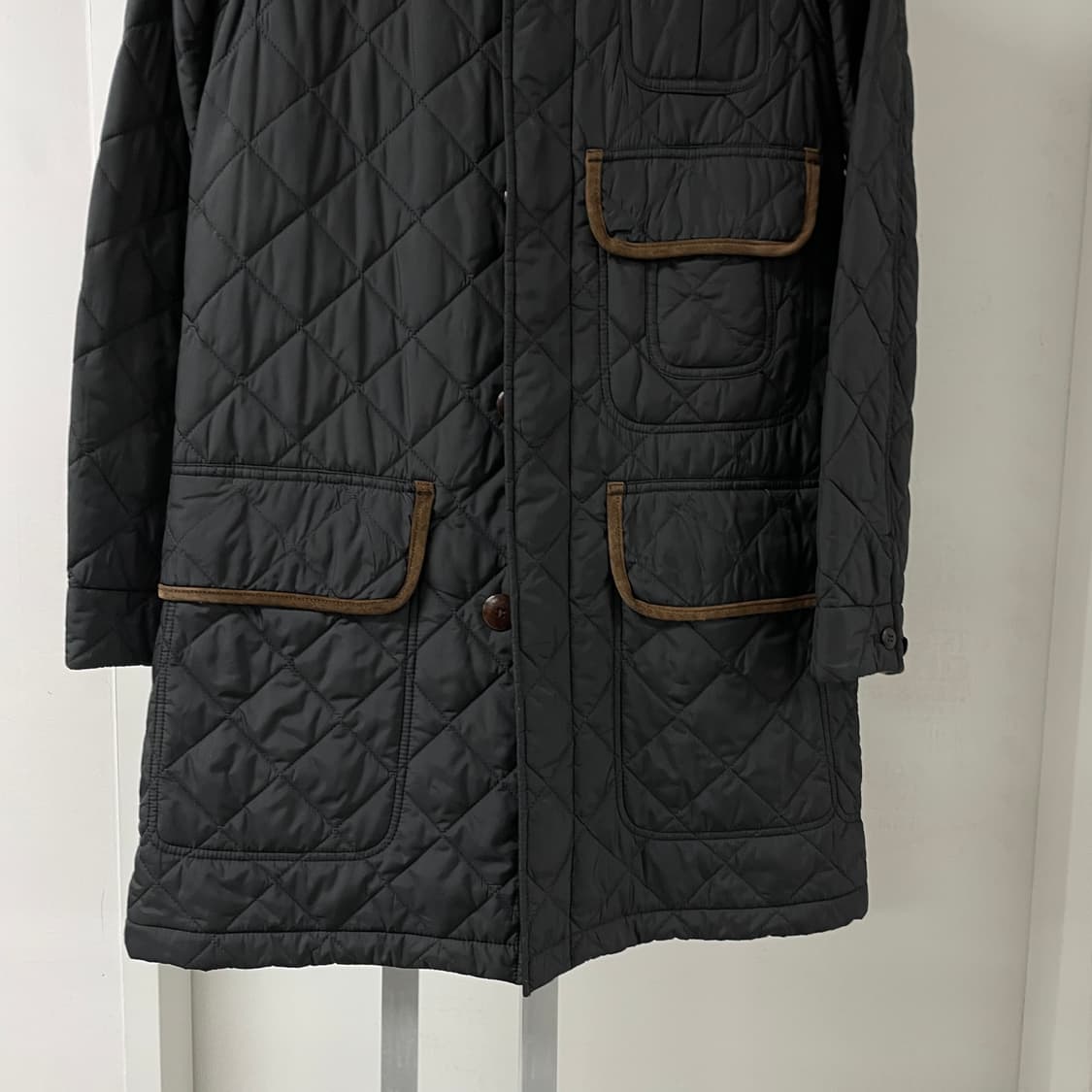 폴로 랄프로렌 블랙 롱 퀄팅 자켓 S(W) 상품이미지3