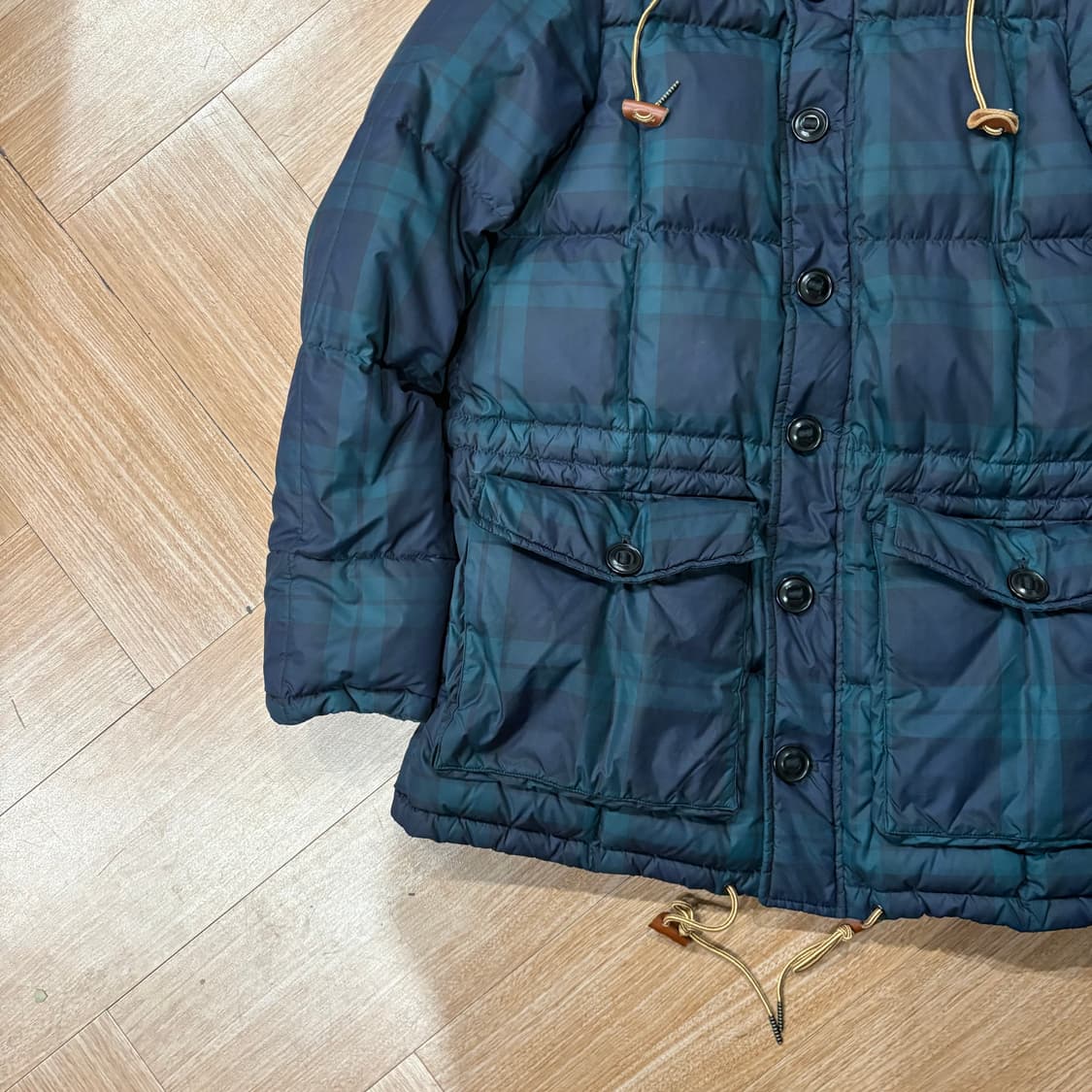 랄프로렌 럭비 타탄 체크 다운 후디드 파카(탈부착) 상품이미지5