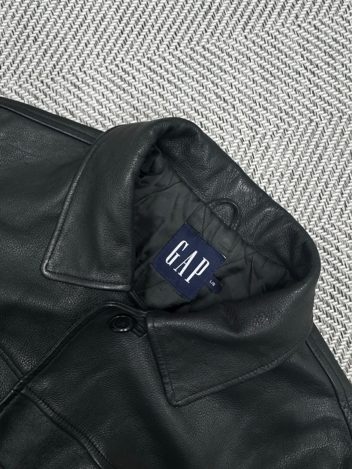 올드 갭 레더 카 코트 블랙 L 상품이미지2