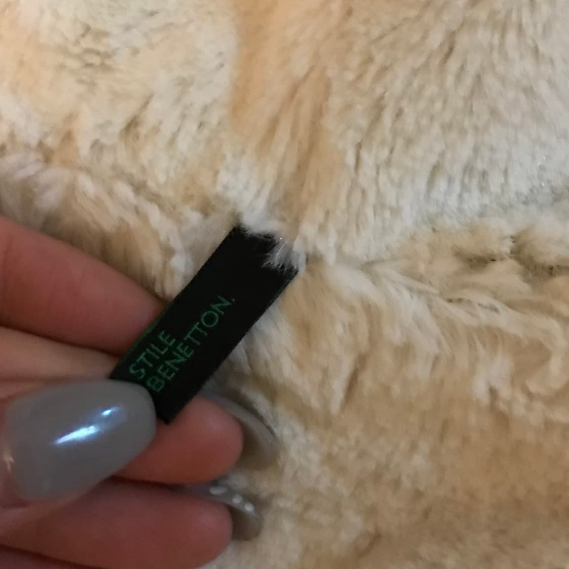 Benetton 베네통 갸루 와투케 융 기모 카키 집업 상품이미지7