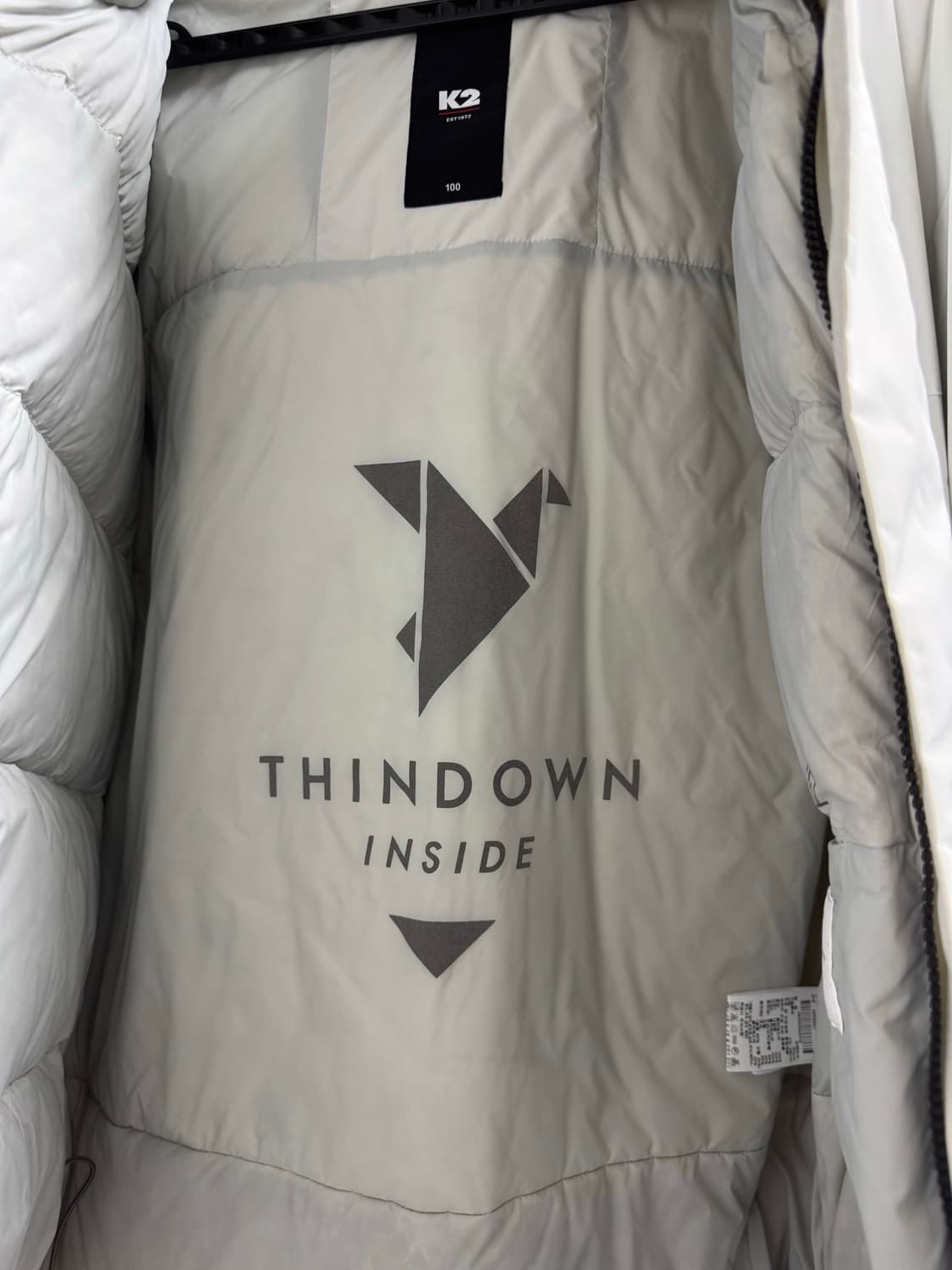 k2 씬다운 패딩 100 상품이미지3