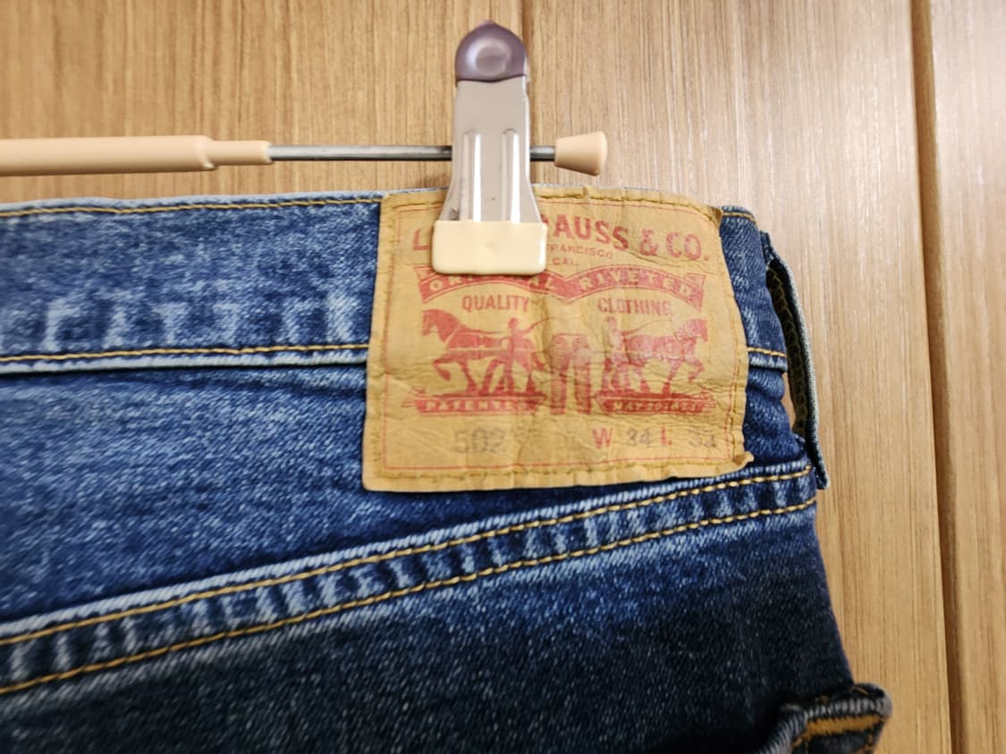 (34)리바이스 502 테이퍼드 웜진 데님 팬츠 상품이미지4