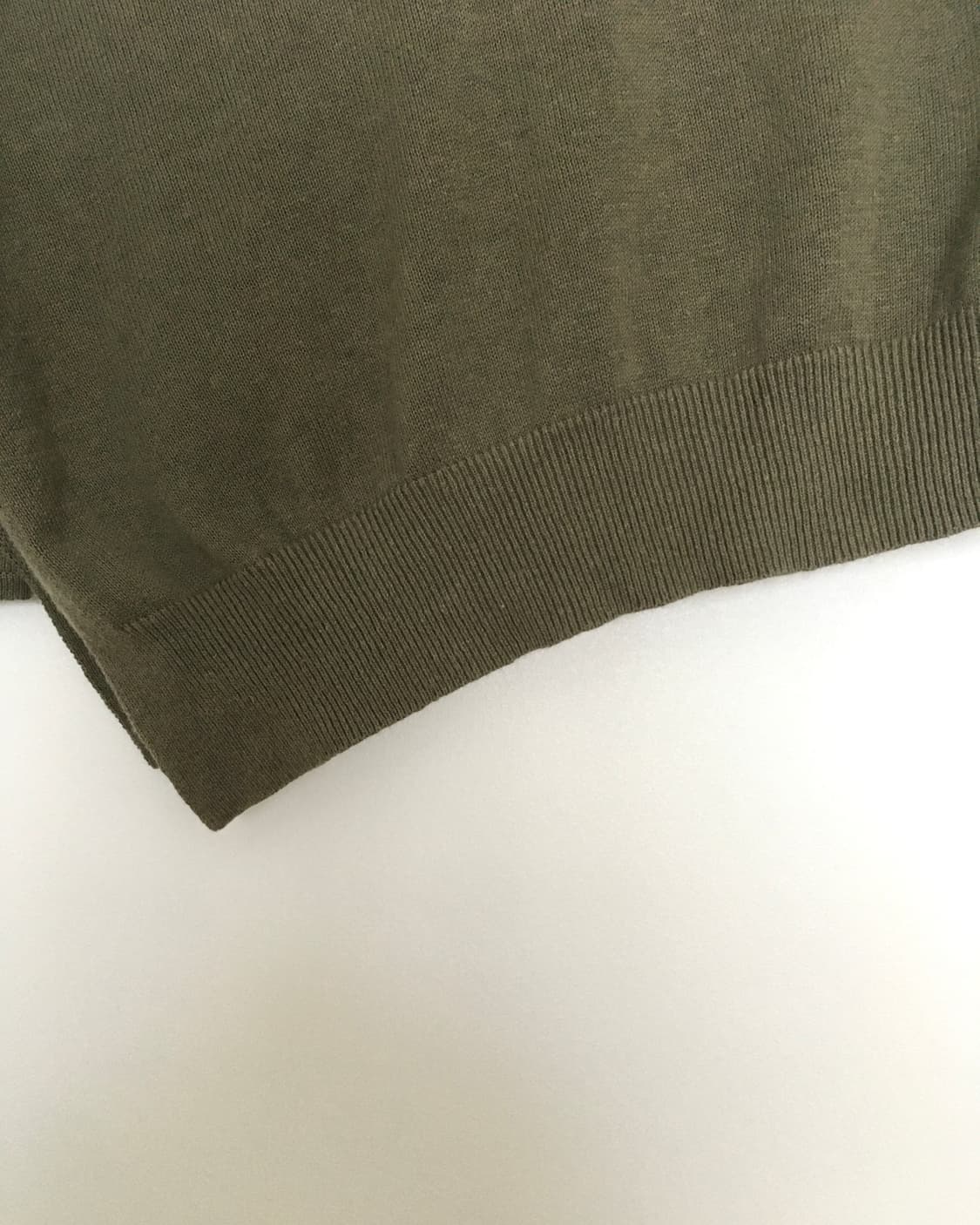 VTG Unbalance Khaki Knit Sweater 상품이미지6
