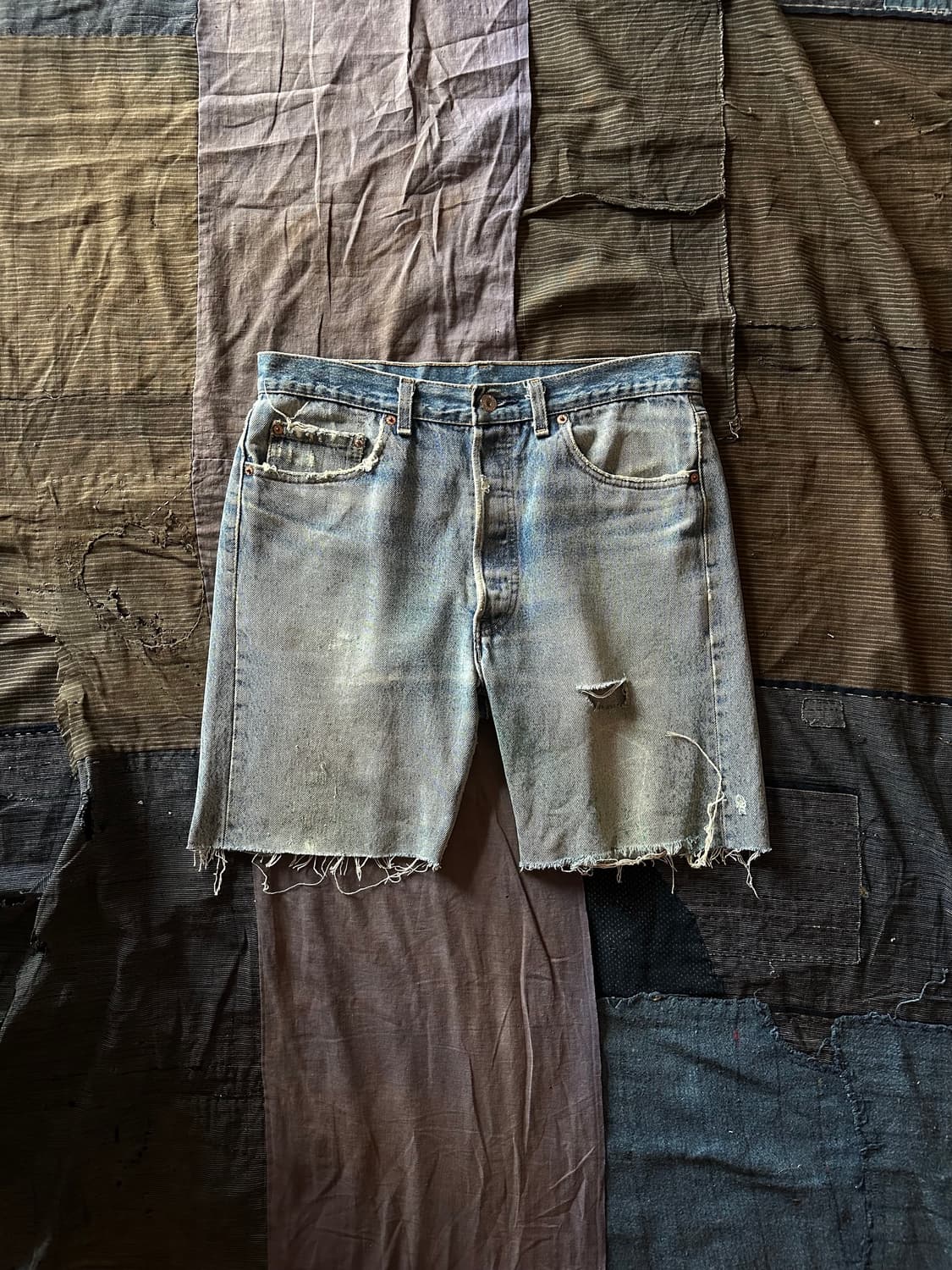 90s USA Levis 501 Half Denim Pants 상품이미지1
