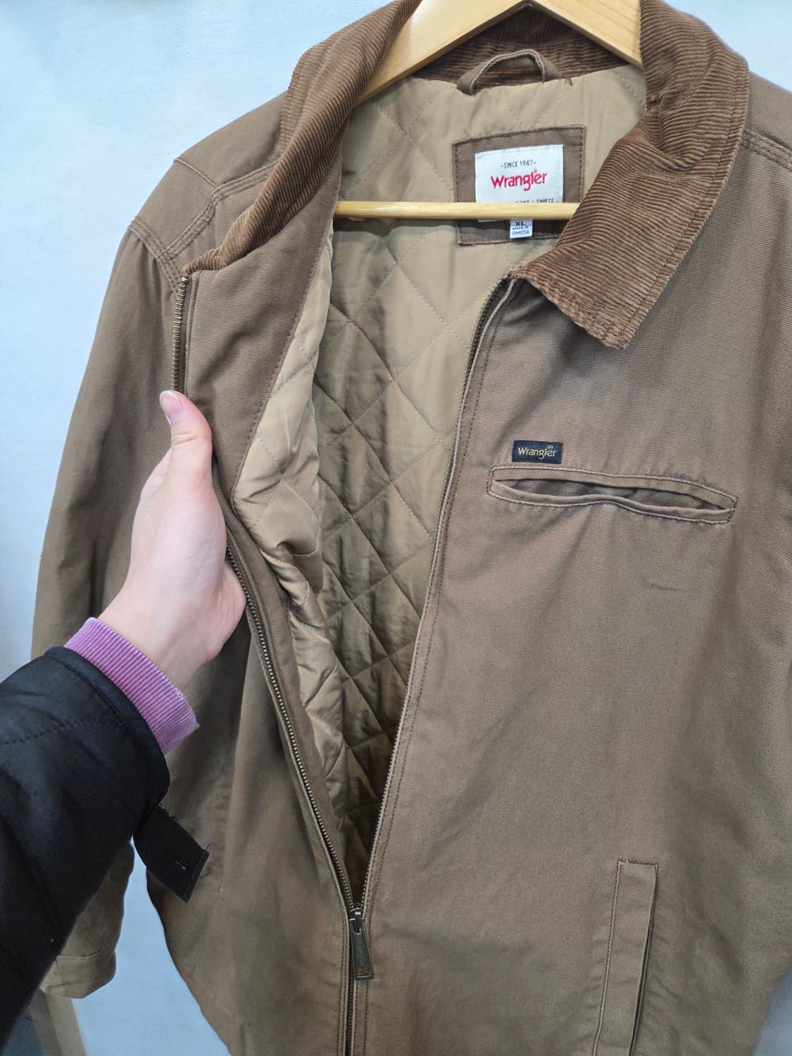 랭글러 빈티지 코듀로이 카라 안감누빔 워크웨어 자켓 xl 상품이미지5