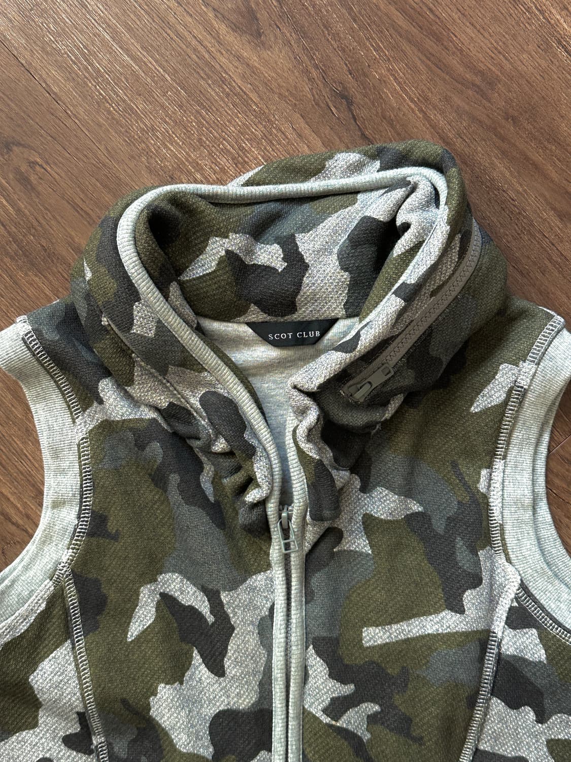 Scot Club 카모플라쥬 후드 베스트 상품이미지8