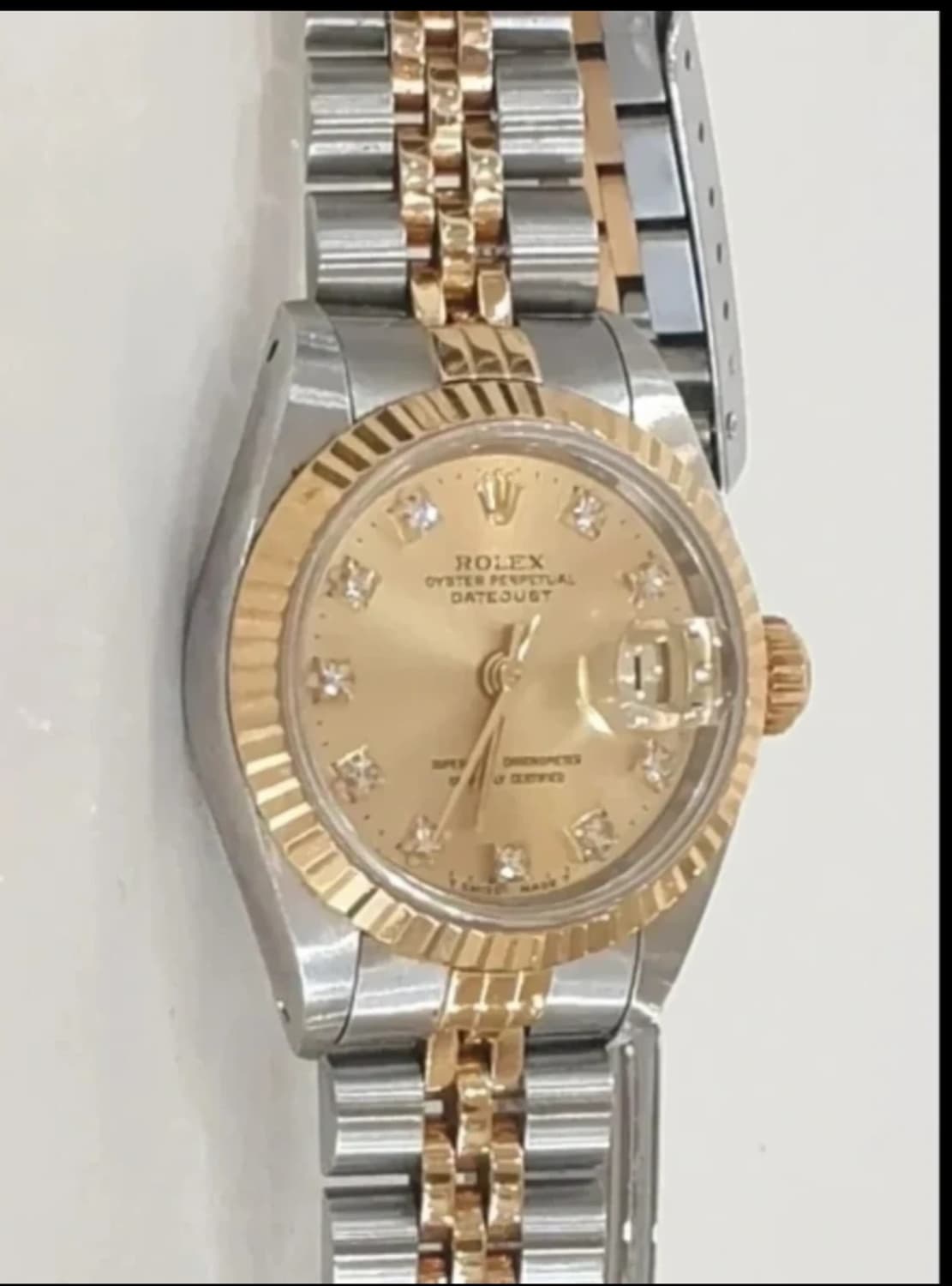 (정품 풀구성)롤렉스 데이저스트 18k콤비 다이아 여성 시계 풀박스구성 상품이미지5