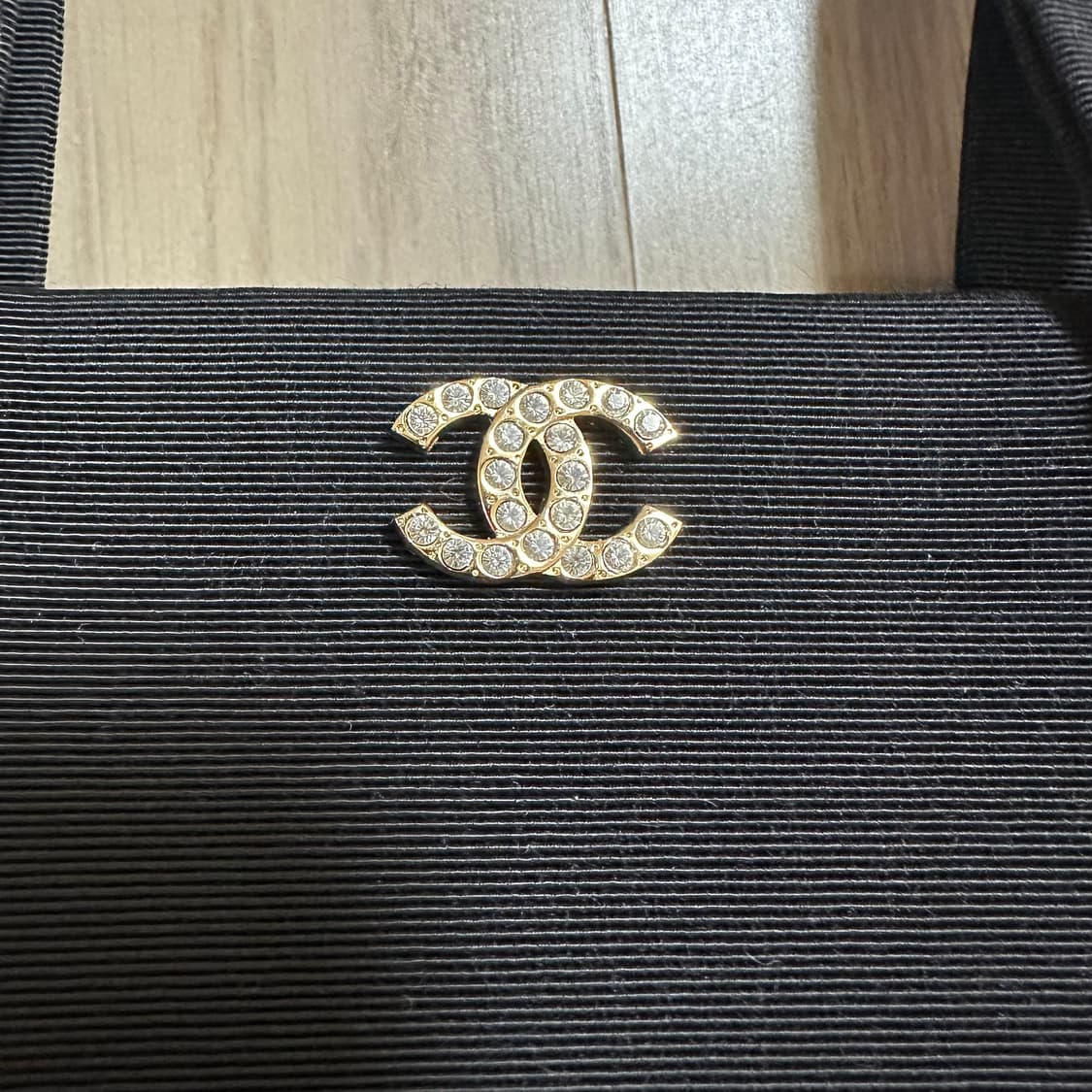 샤넬 라인스톤 CC 블랙 그로그랭 미니 핸들백 / 빈티지 상품이미지2