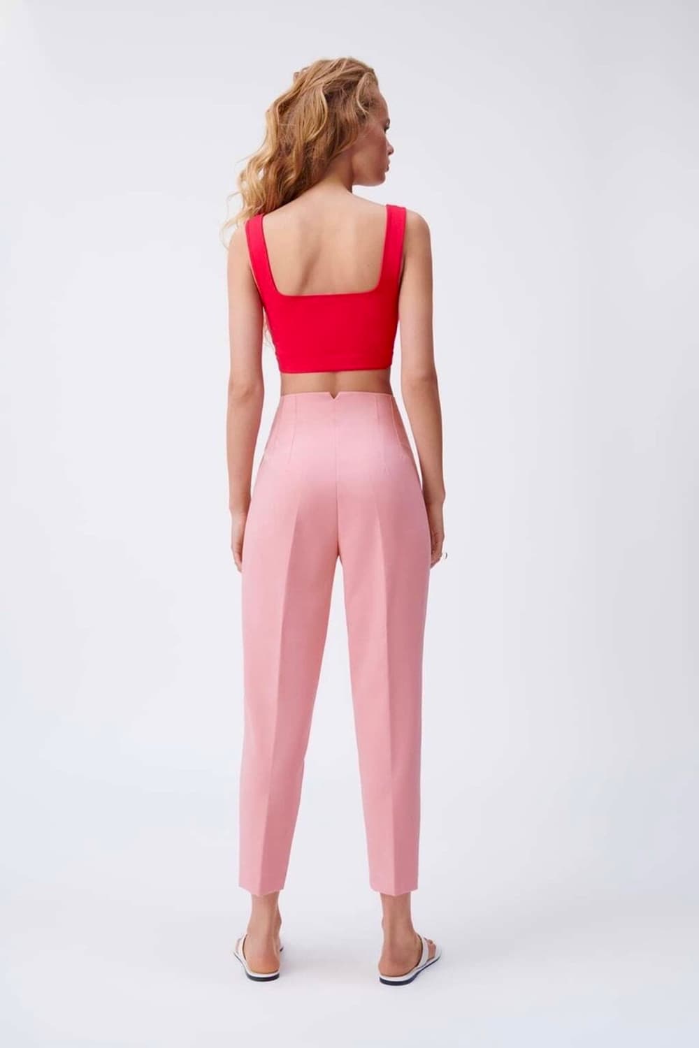 ZARA 자라 핑크 슬랙스 상품이미지3