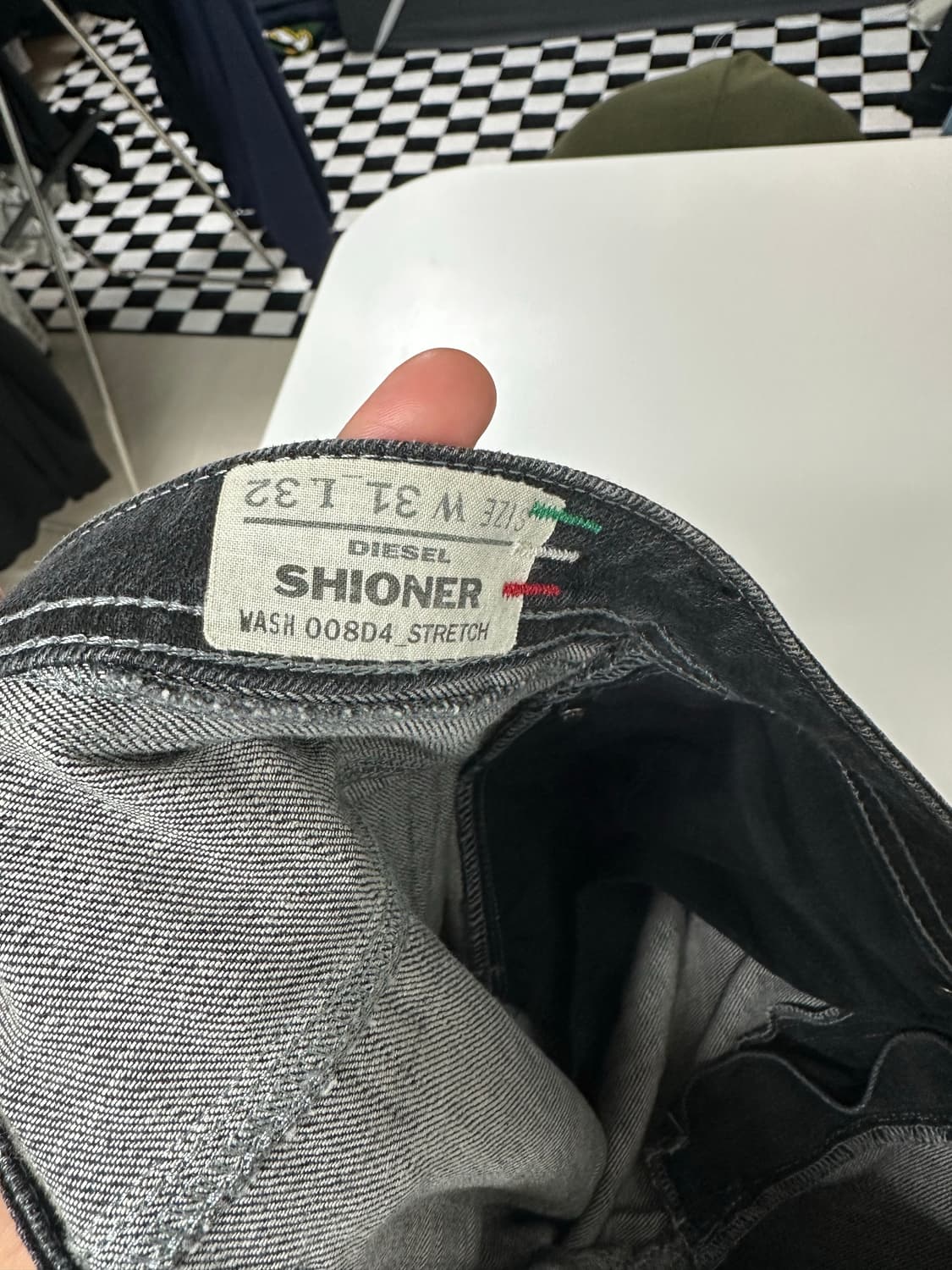 디젤 데님팬츠 흑청 상품이미지8