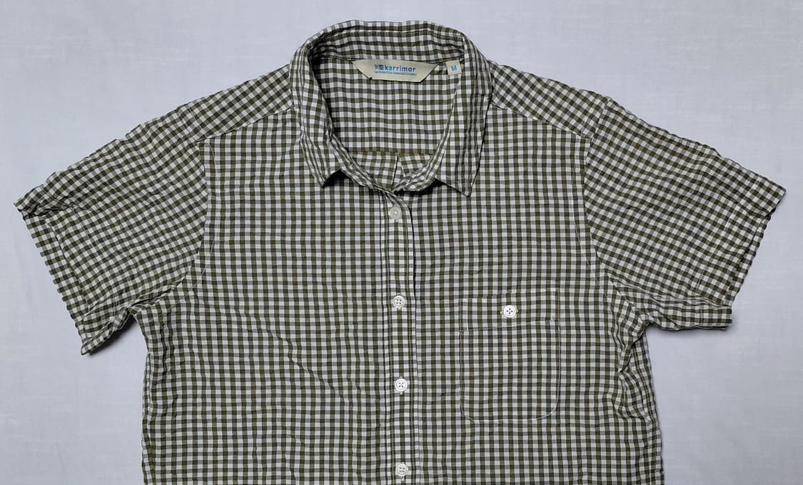 [여성/M] 카리머(Karrimor) 일본라인 베니 깅엄 체크 반팔 셔츠 상품이미지2